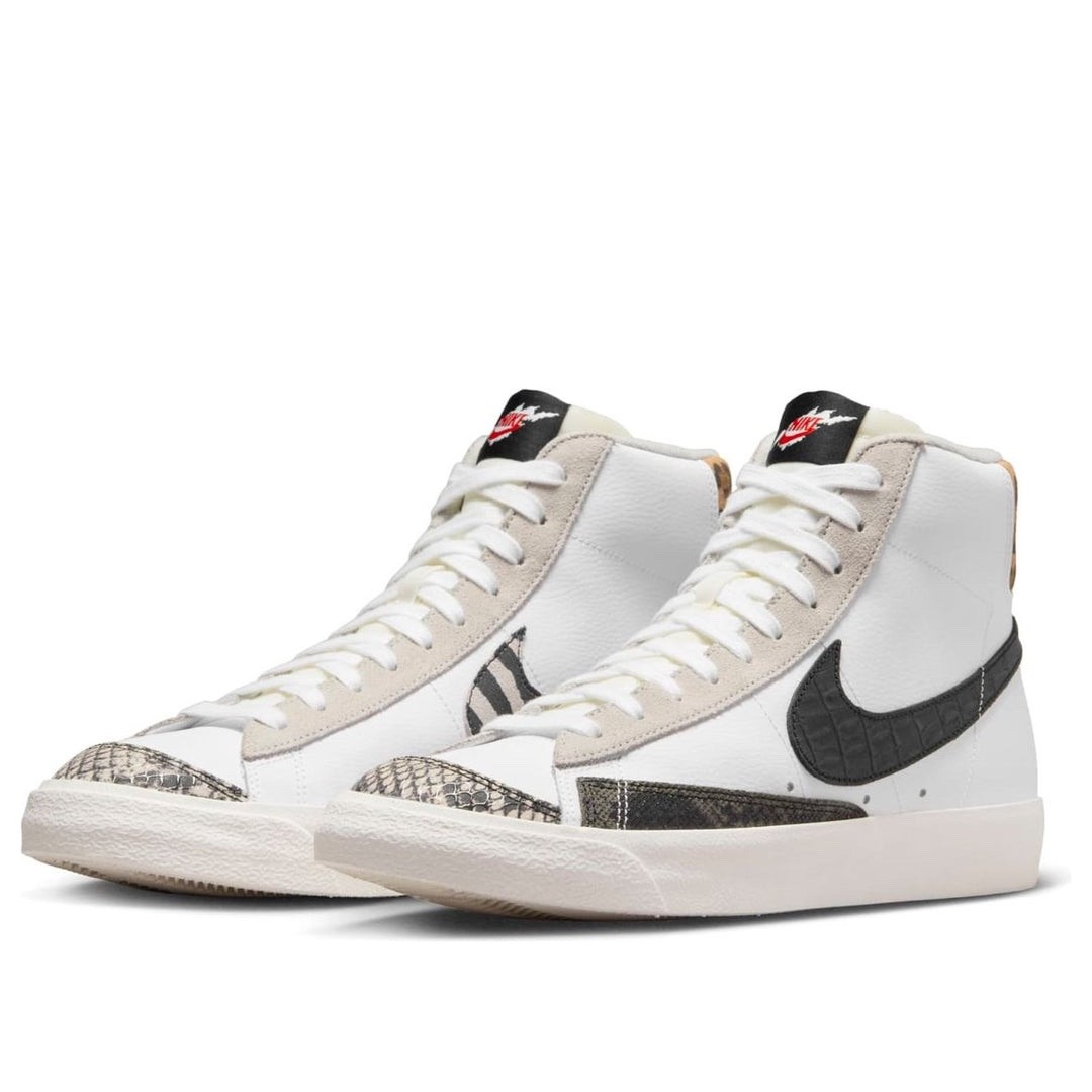 NIKE BLAZER MID 77 VINTAGE SNAKESKIN WHITE-BLACK-SAIL MENS SZ 9.5-12 DZ4840-100