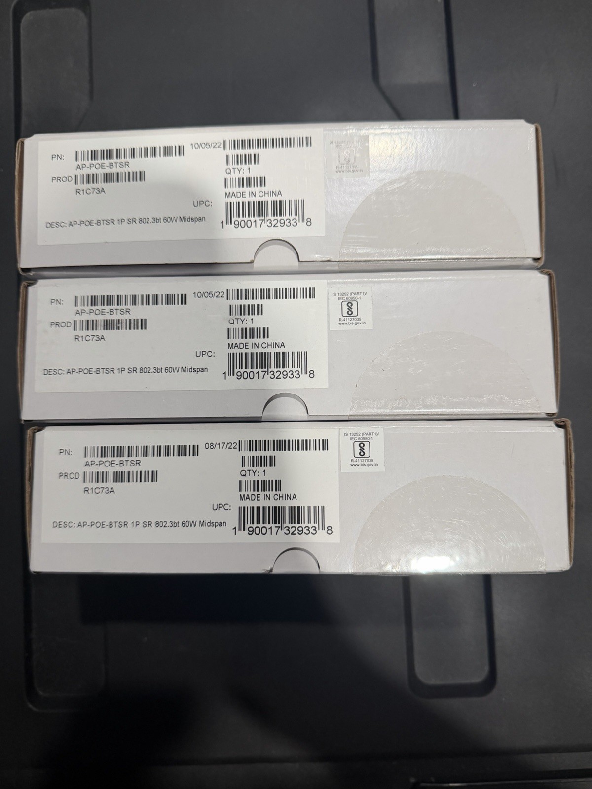 New HPE Aruba R1C73A AP-POE-BTSR 60W 802.3bt Smart Rate PoE Injector