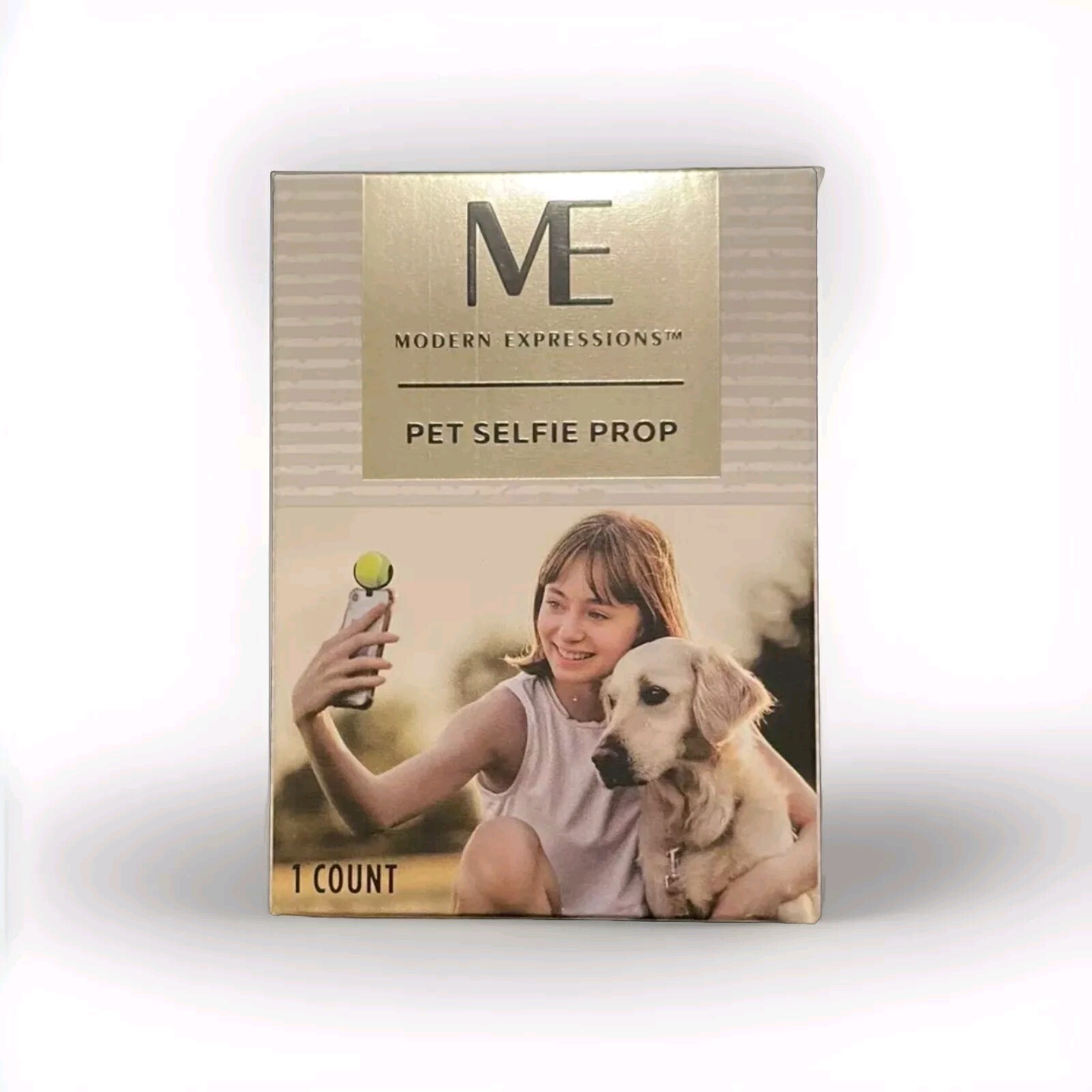 Selfie Prop For Dog And Pet Pictures Detachable Mini Tennis Ball Toy. New In Box