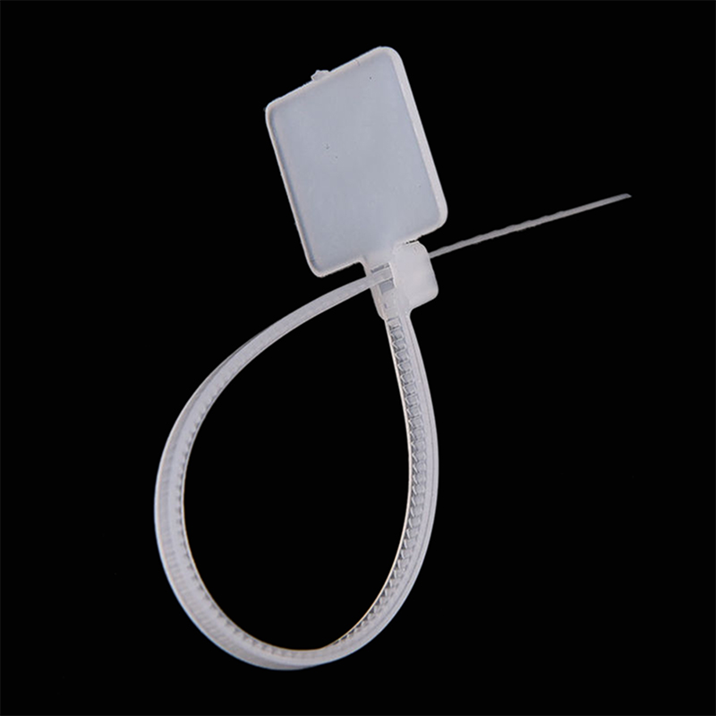 3mm 4mm Nylon Plastic Self-Locking Label Tie Network Cable Marker Wire Strap Zip