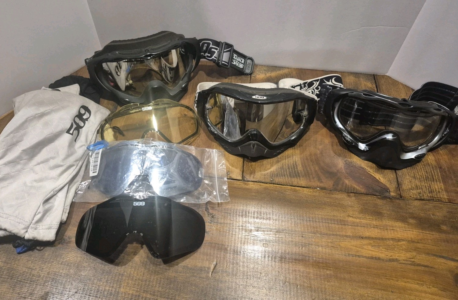 Lot Of 3 509 Sinister X5 X6 X7 Snow Goggles - Ice Ski Snowboarding Snowmobile