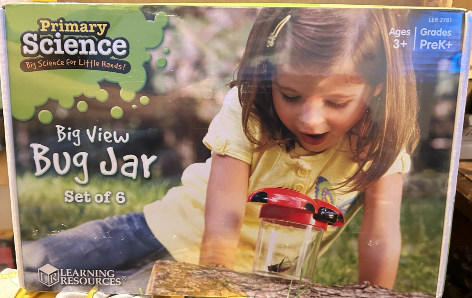 Primary Science Big View Bug Jar Set of 6 Learning Resources New & Sealed