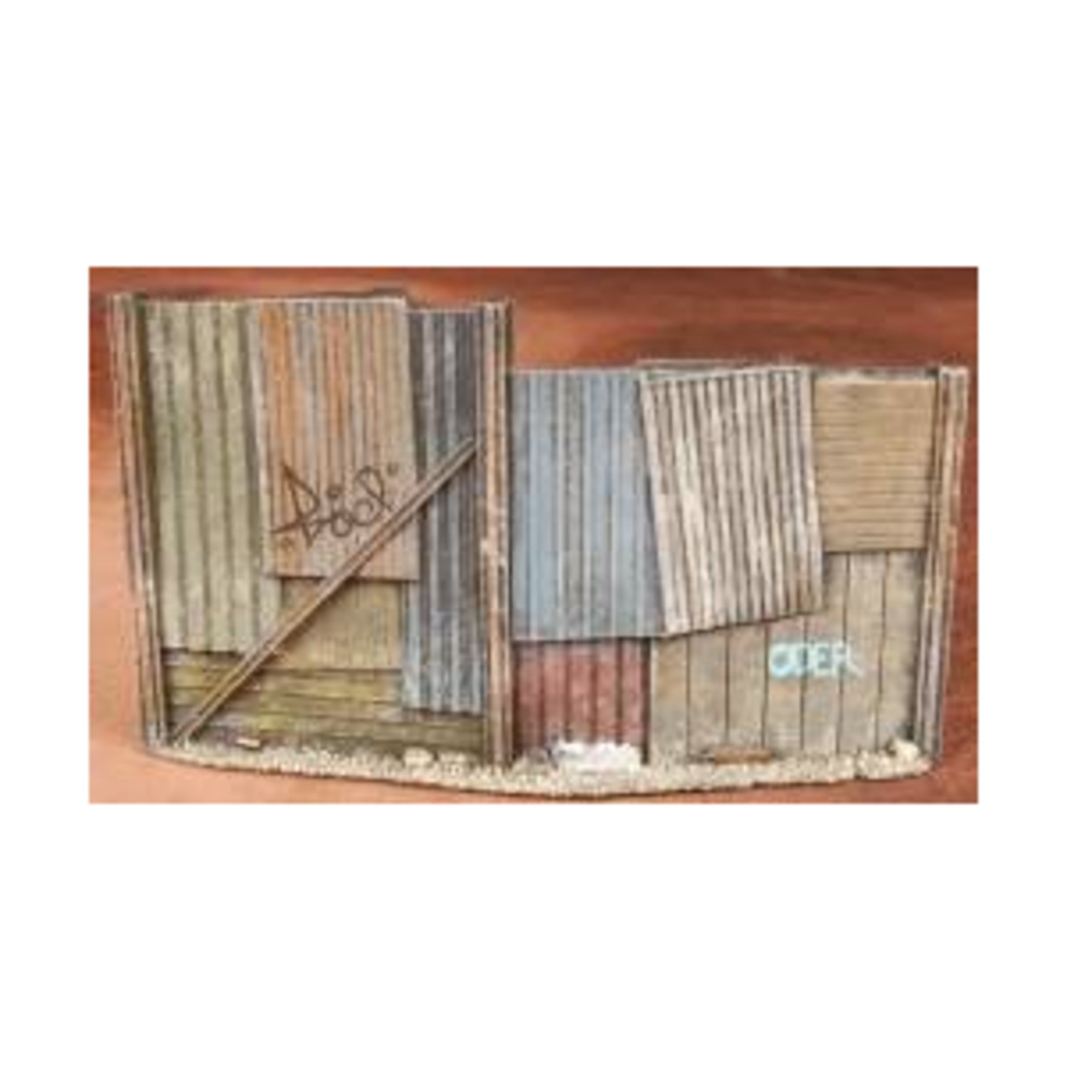 MBA Terrain Shanty Wall II (Painted) Pack New