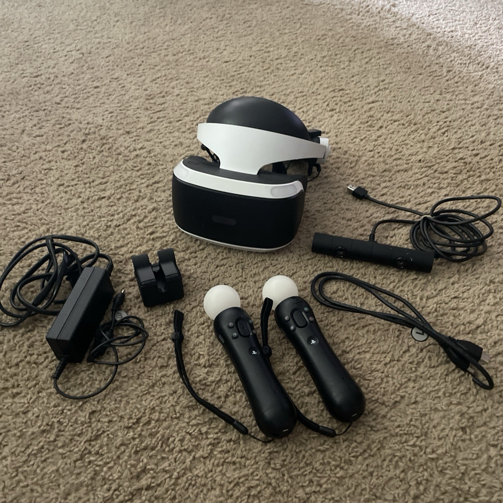 Sony PlayStation VR Headset for PS4 w/ Camera CUH-ZVR1 Incomplete Untested READ