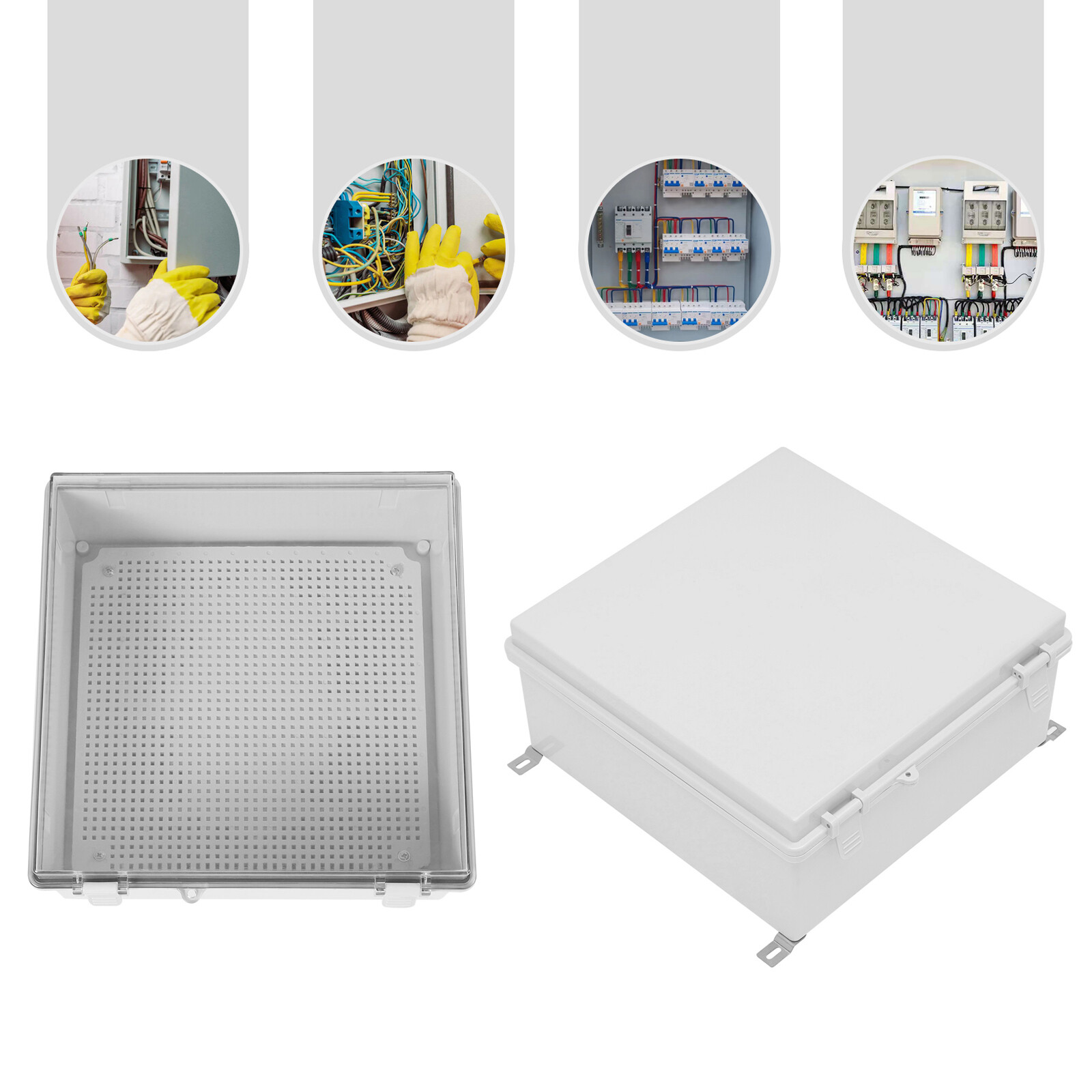 Universal 13''*13'' Electrical Box Enclosure Weatherproof Junction Box Durable