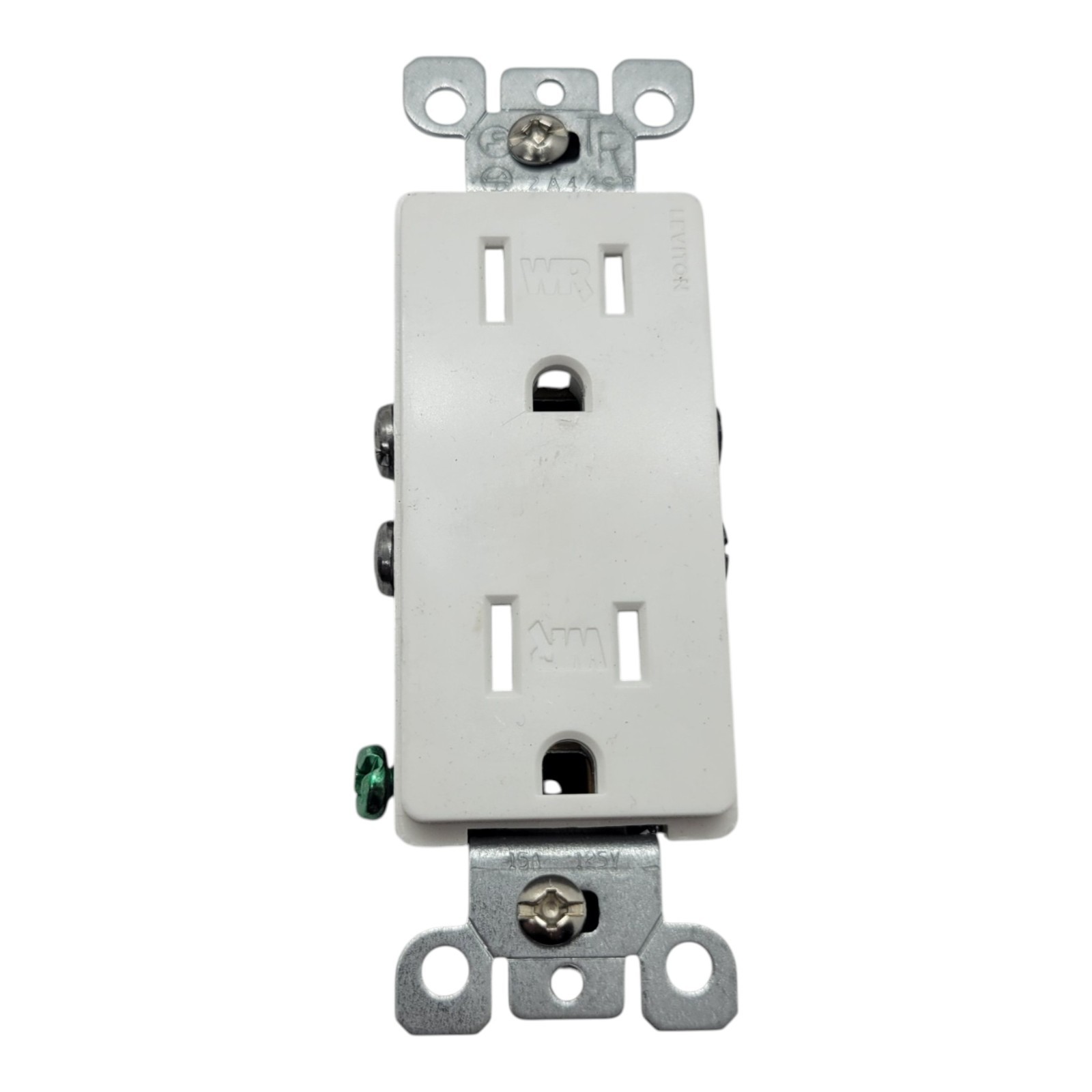 Leviton W5325‑TW 15A Weather & Tamper Resistant Duplex Outlet 5‑15R White OPENBO