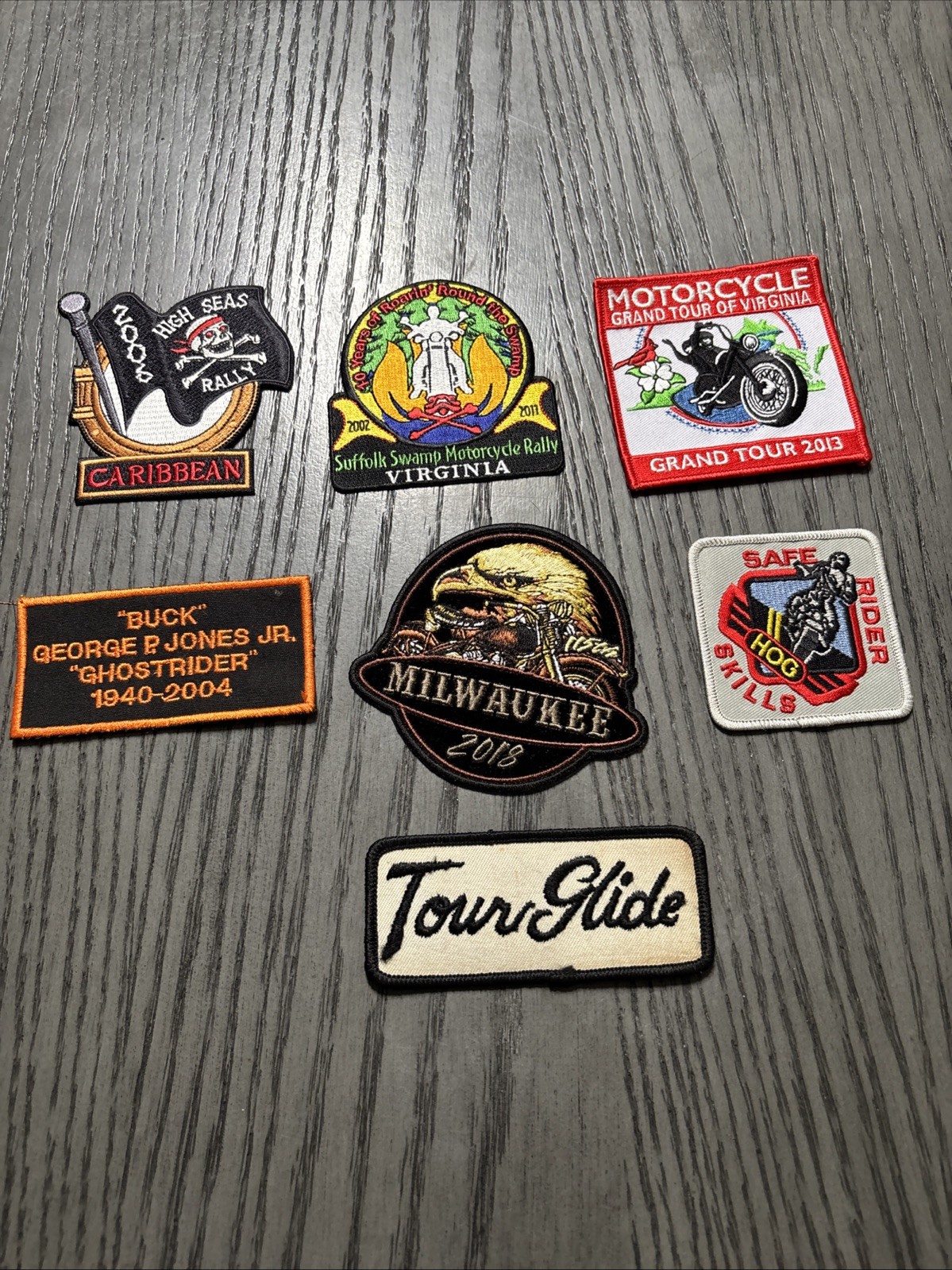 Lot Of 7 Harley Davidson Jacket Patches HD10