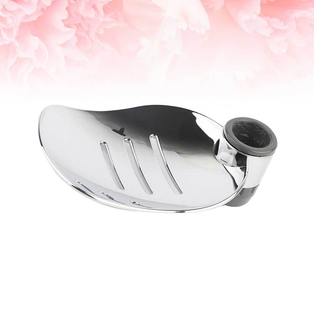 2Pcs Reusable Silver Soap Dish ABS Material Practical Soap Storage Rack