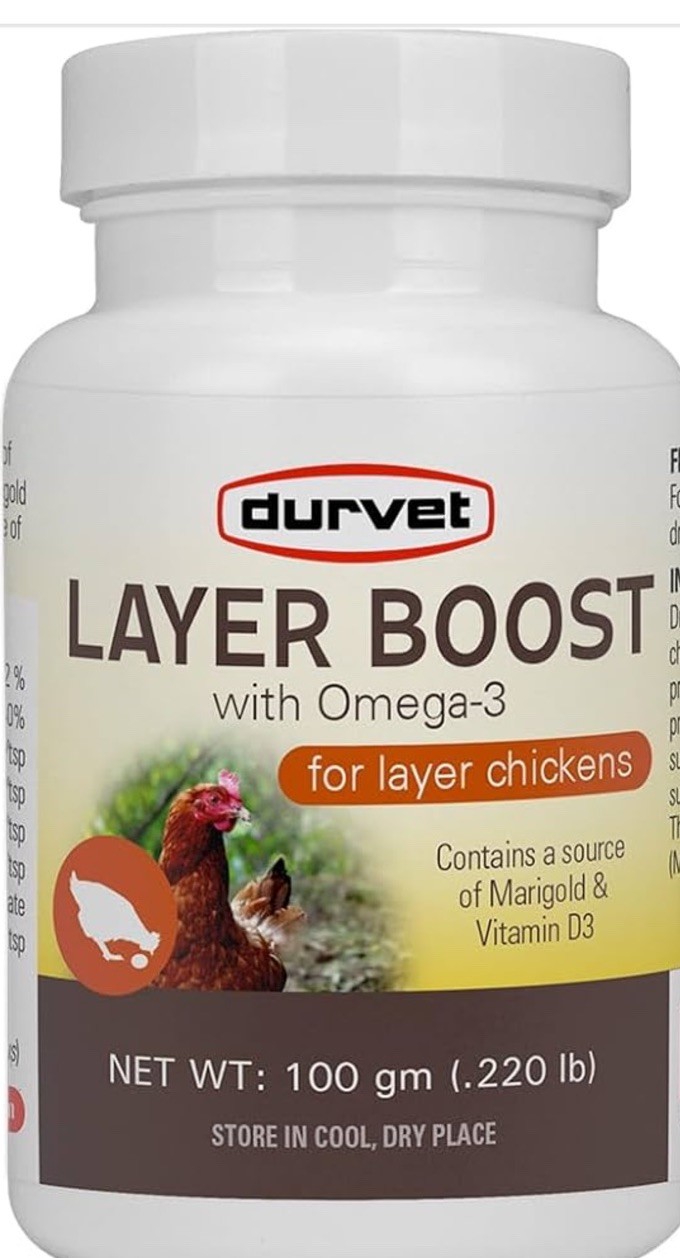 Durvet Layer Boost Omega-3 Supplement For Chickens 100Gm