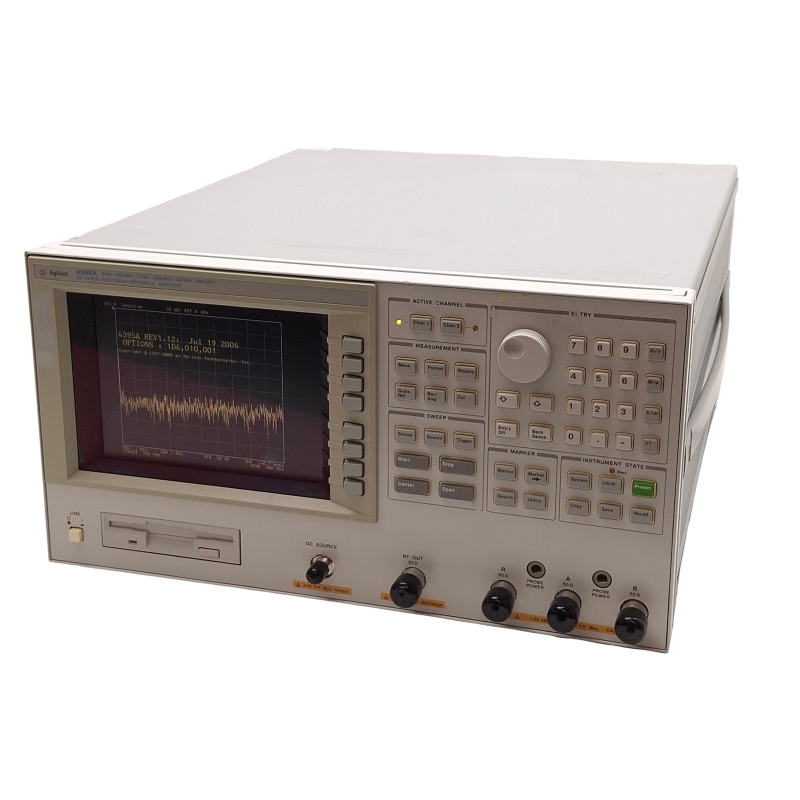 Agilent 4395A-CFG013 Network / Spectrum / Impedance Analyzer, 10Hz-500MHz *Foot*