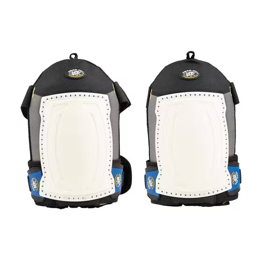 Geldome Swivel Slider Hard Cap Gel Padded Work Knee Pads with Mesh Lining and Ho