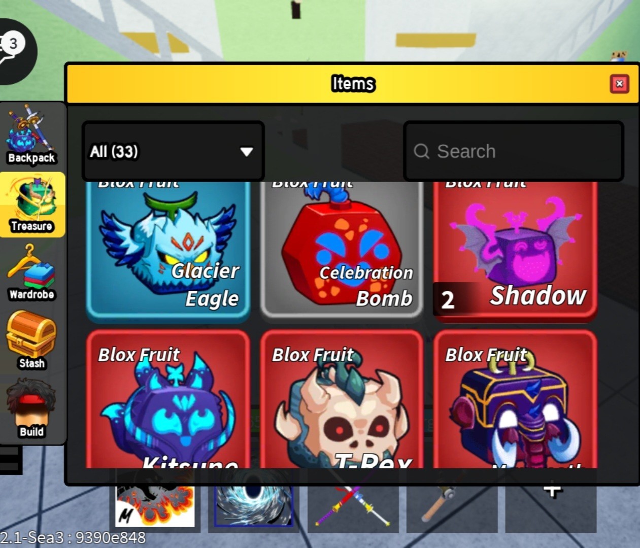 Blox Fruits MYTHIC Fruit Collection⭐️⭐️ Gen 3 -kitsune ,mammoth, , T-Rex, Buddha