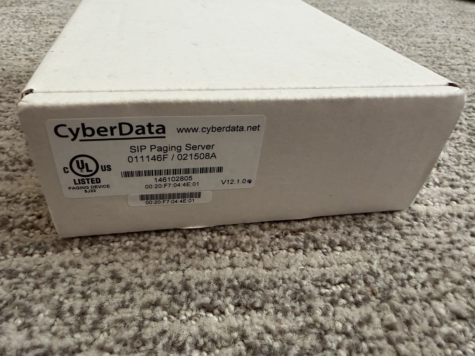 Cyber Data Data SIP Paging Server 011146F - New