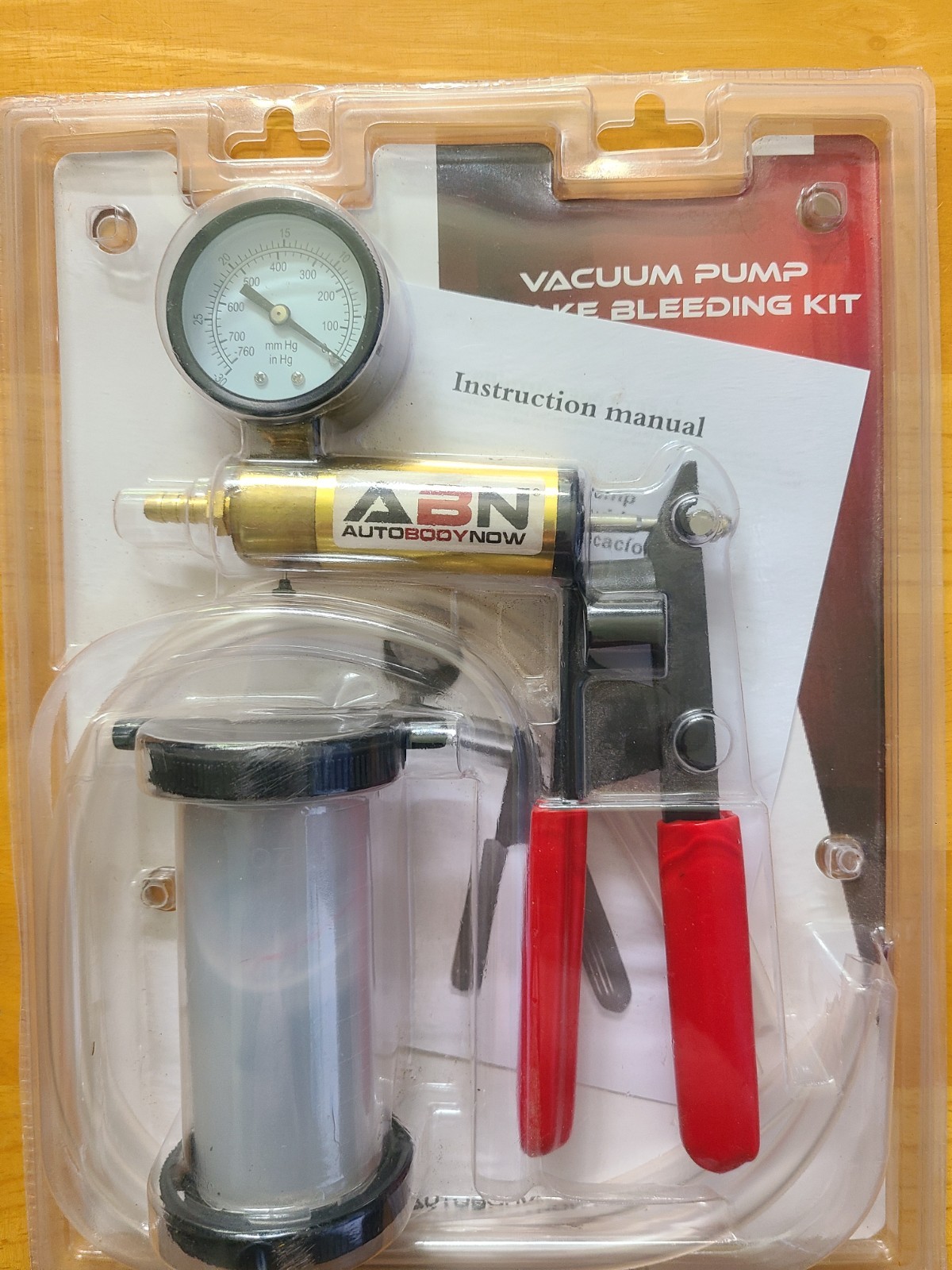 ABN Brake Bleeder Kit Universal Vacuum Pump & Brake Bleeding Tester Set for Auto