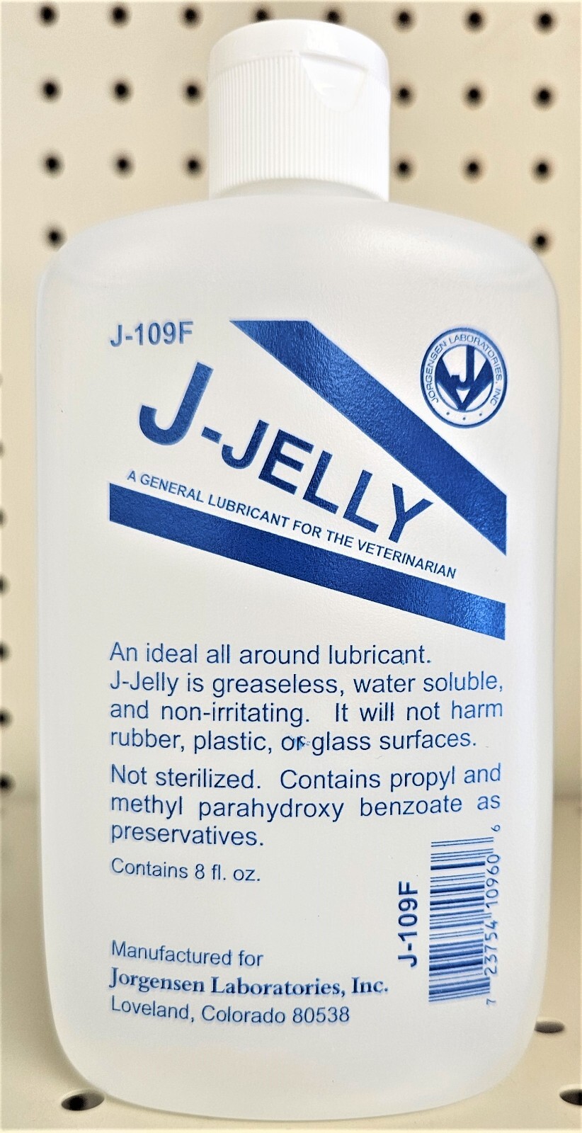 J-Jelly Lubricant Water Based Water Soluble 8oz