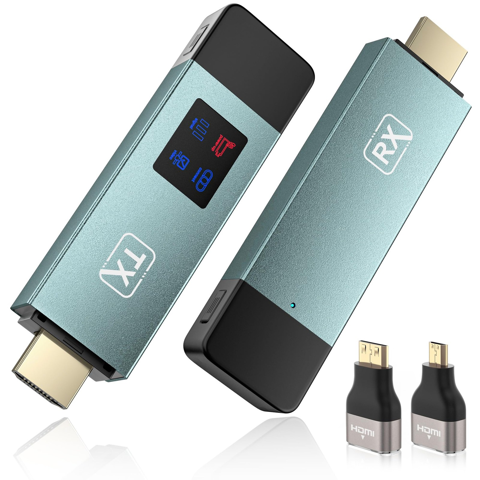 Wireless HDMI Transmitter and Receiver 4K Portable 2.4G/5G Extender