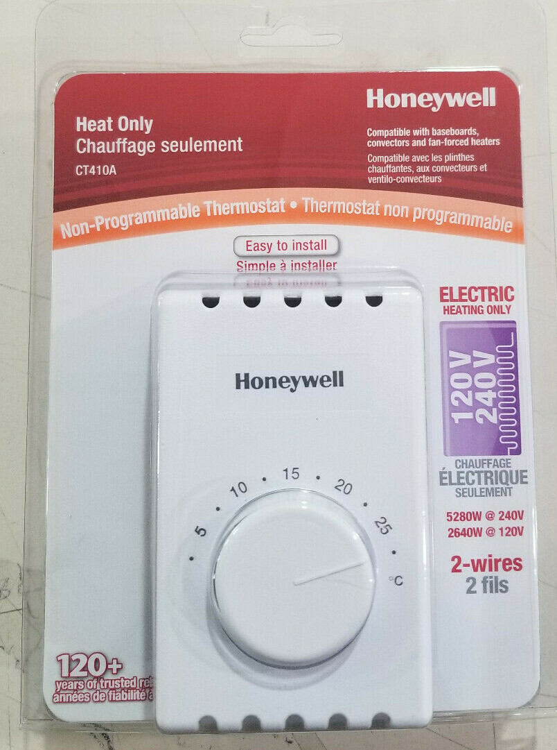 Honeywell Non-Programmable Electric Heat Thermostat #CT410A (Pack of 3)