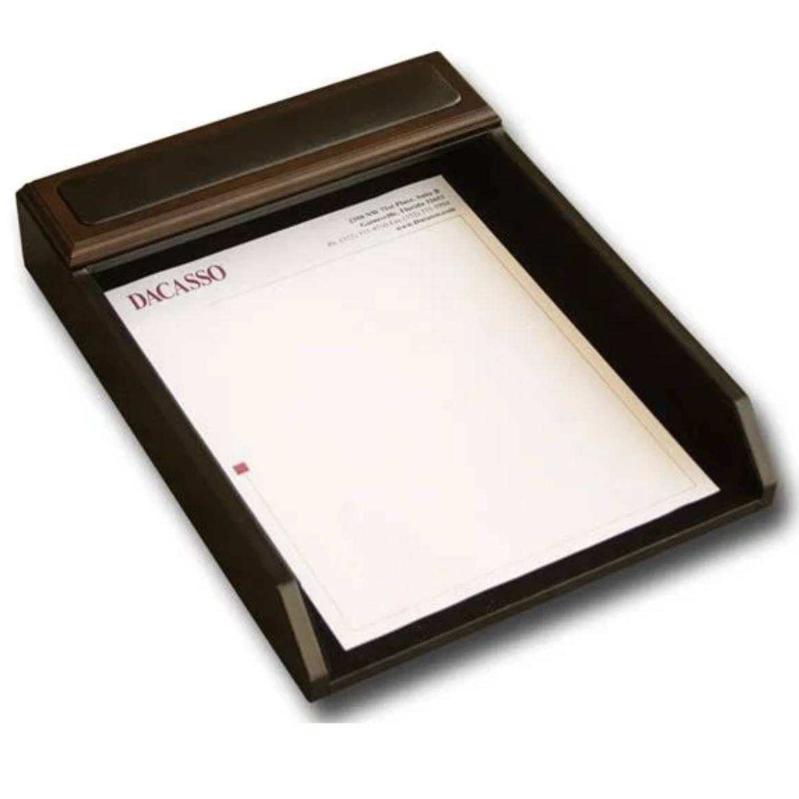 Dacasso A8401 Walnut Wood Front-Load Letter Tray FREE SHIPPING