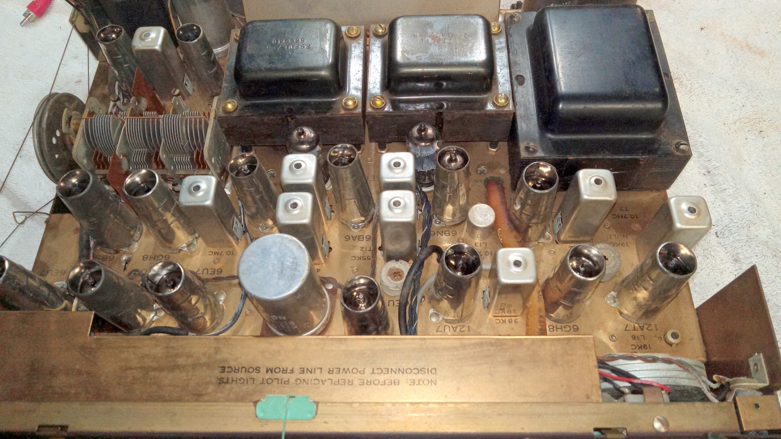 Sherwood S-7700 II Stereo Tube Amplifier AM FM Tuner Works Sounds Nice
