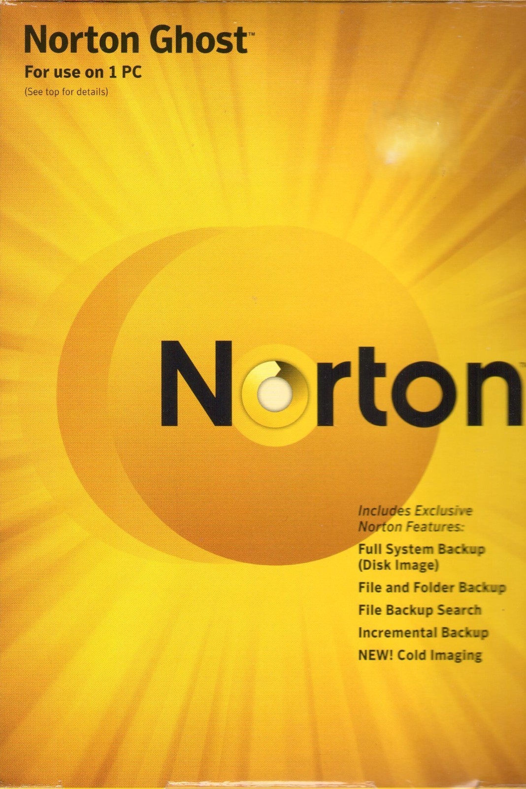 Norton Ghost V15 | Product CD & License Keycard | Offline Activation | Win 7