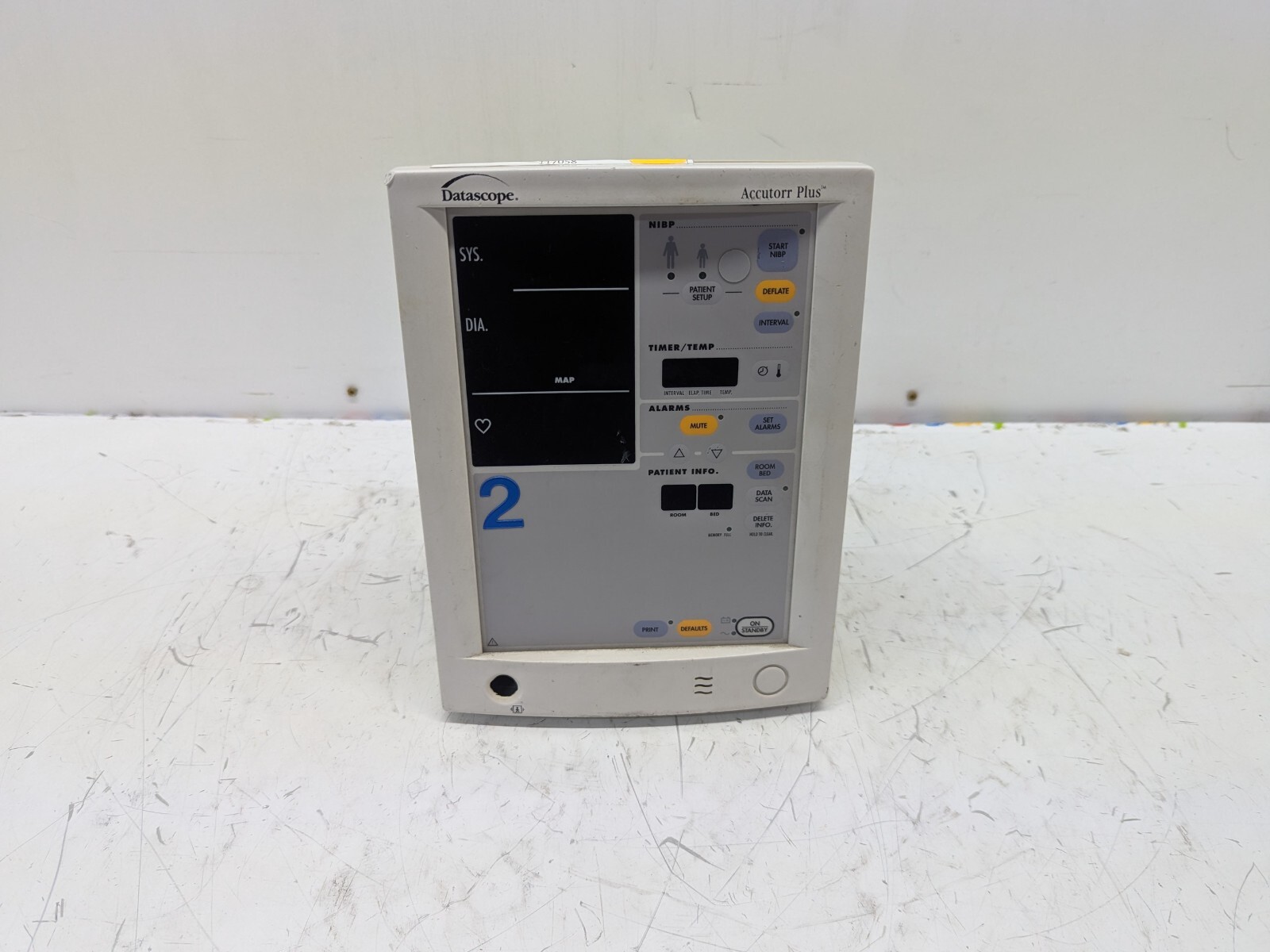 DATASCOPE ACCUTORR PLUS Patient Vital Sign Monitor 0998-00-0444-51 No Batt WORKS