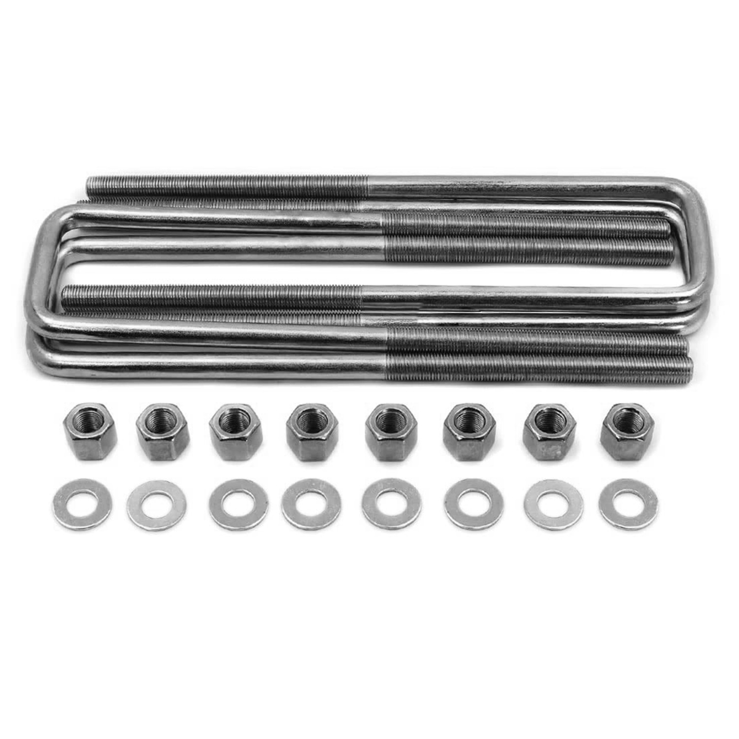 Rear Leaf Spring Axle Square U-Bolts for 2.5" Wide Leaf Spring 13.5" Long 1/2"