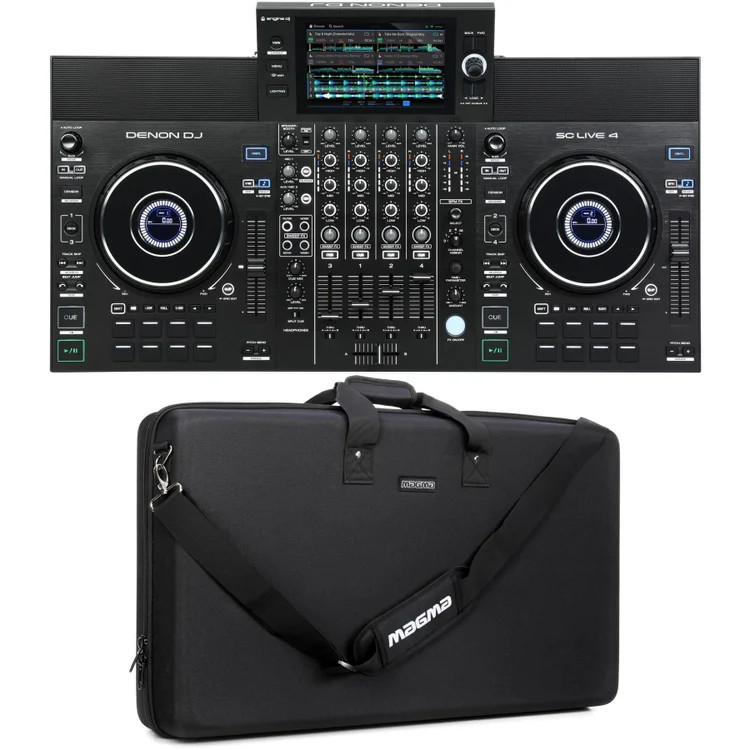 Denon DJ SC Live 4 Standalone DJ Controller with Soft Case - Black