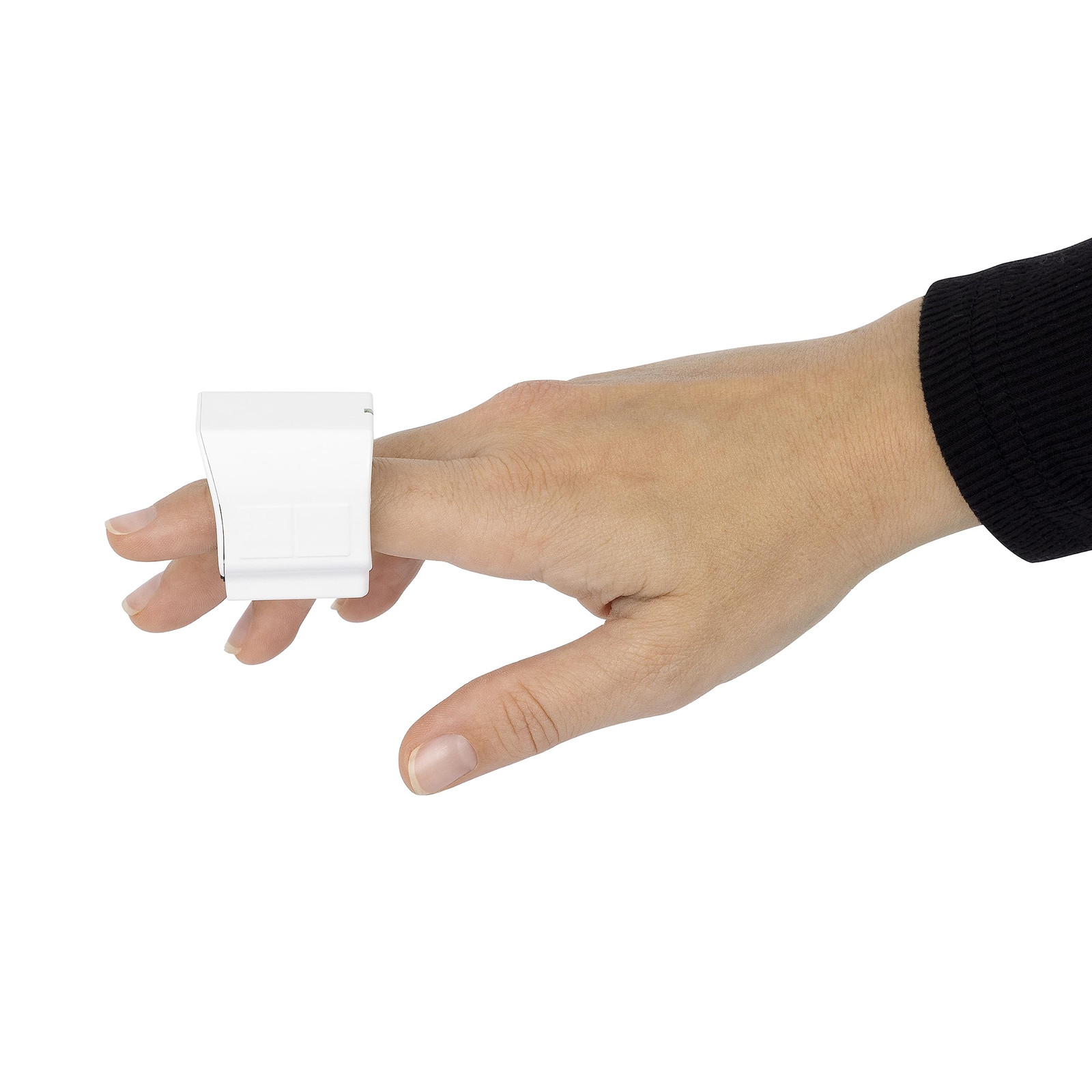 AirPoint Ring - White Wearable Wireless Mouse and Air Gesture Presenter - Mini