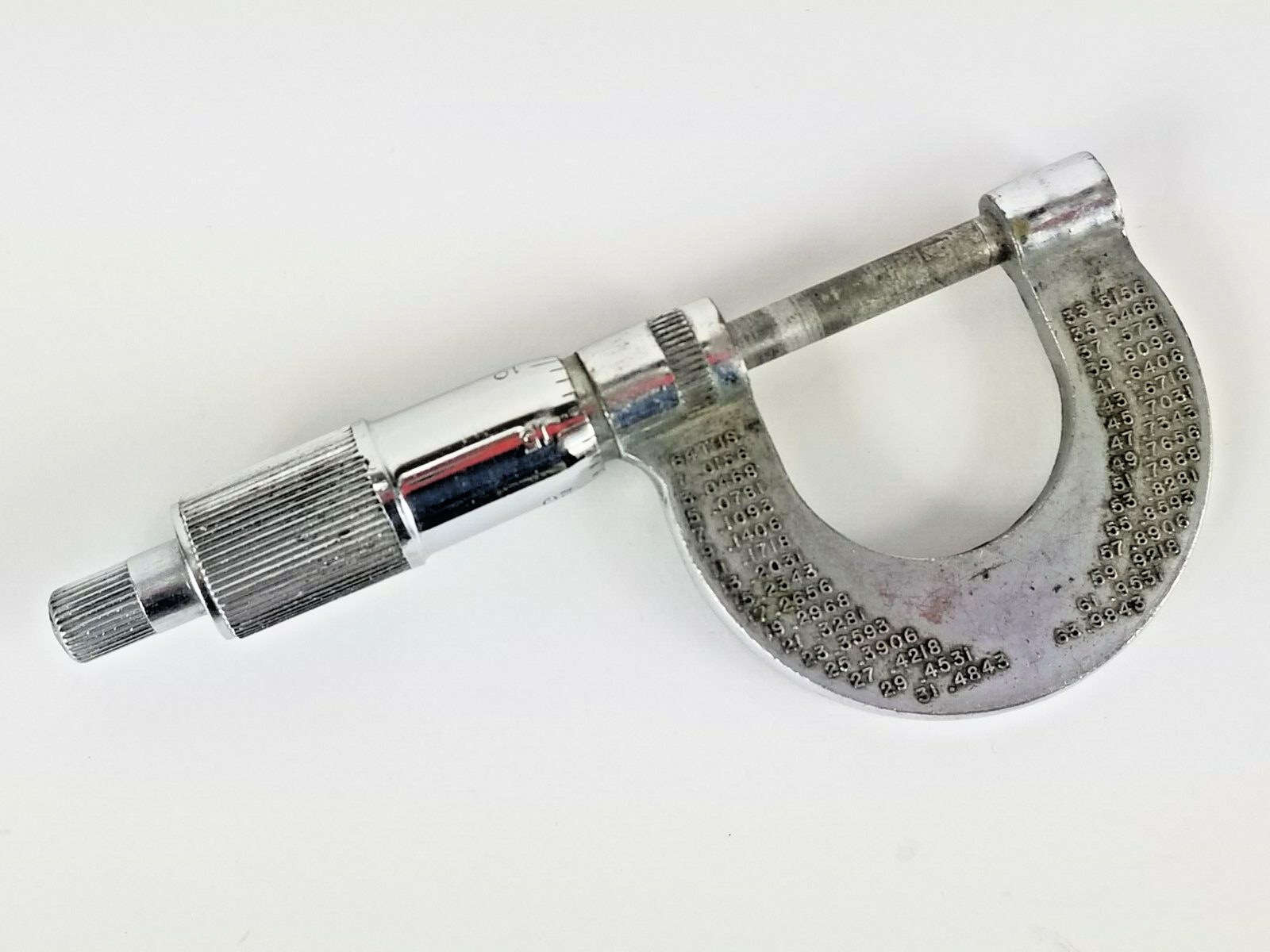 Vintage G.L. Great Lakes No 85 Micrometer Machinist Tool 0 to 1 Inch Made in USA