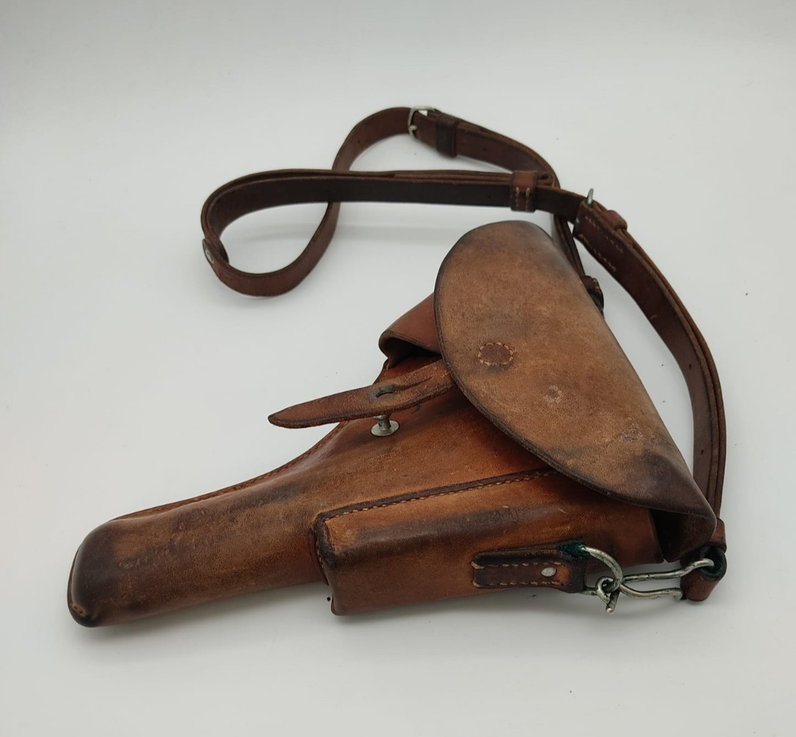 Fine 1962 Swiss SIG P210 P49 P-210 Pistol leather holster army military VTG 62