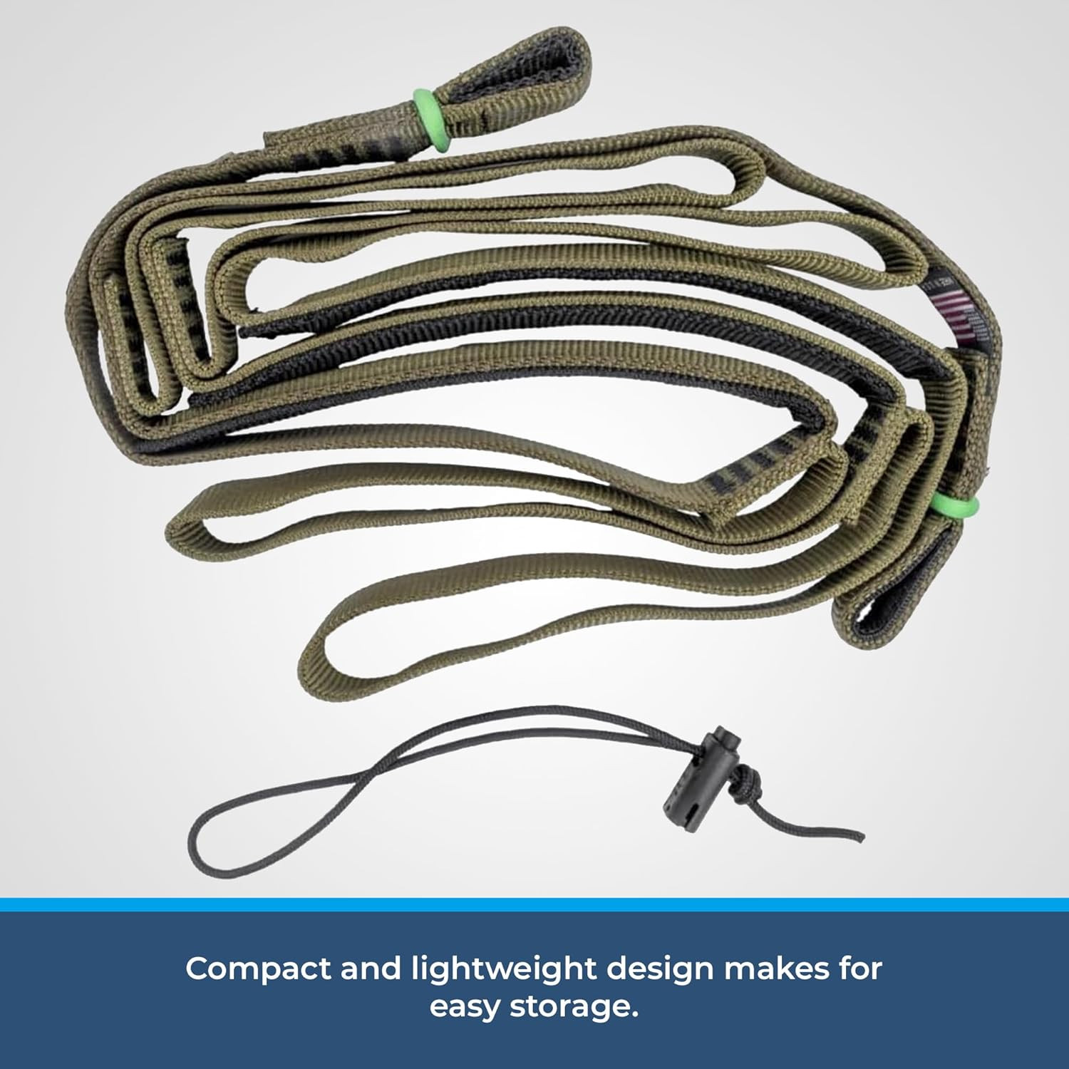 Step Aider – Tree Saddle Climbing Aider. OD Green 4000-Lb Tubular Webbing, CN...