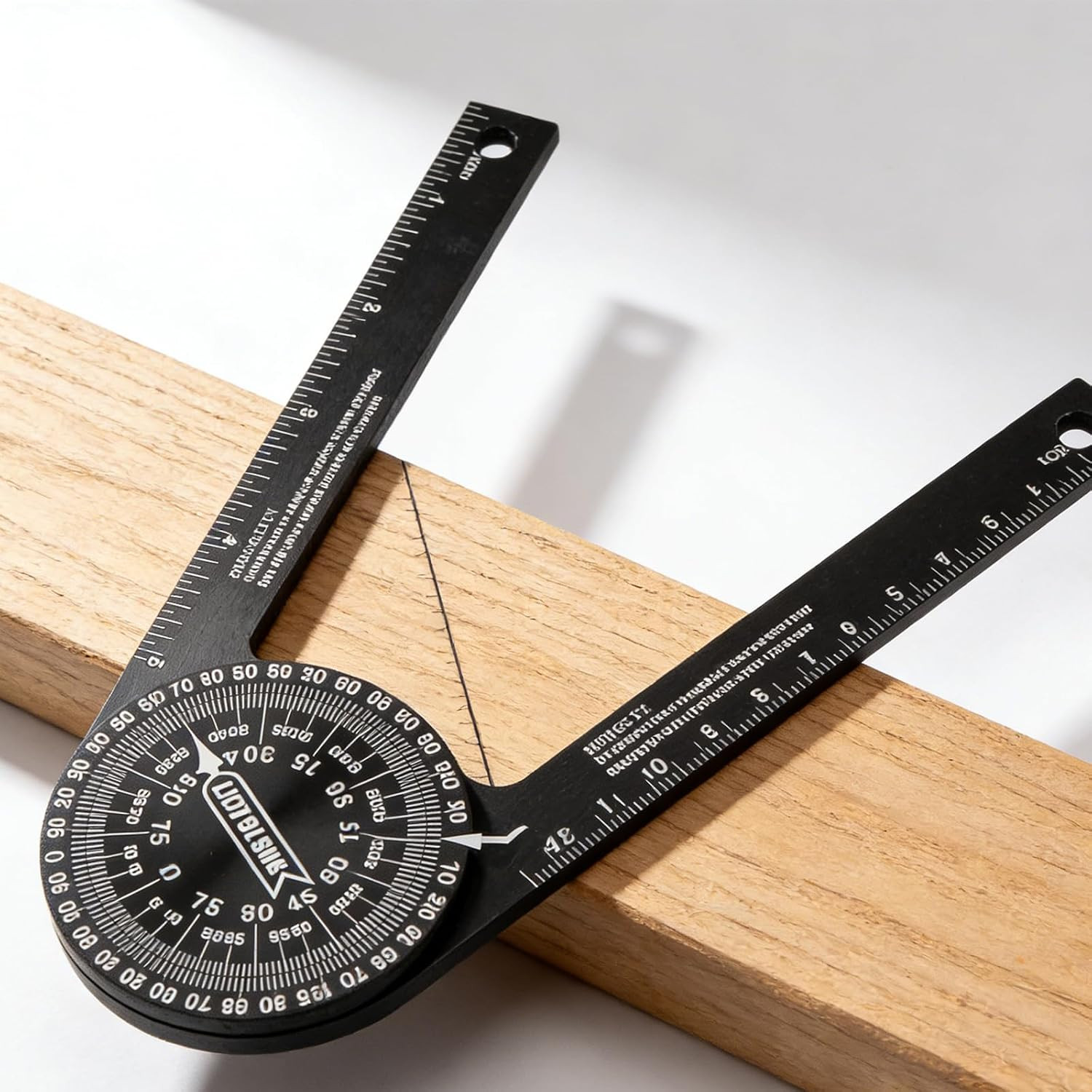 7 Inch Aluminum Miter Saw Protractor, Professional Angle Measuring Tool, Rust Pr