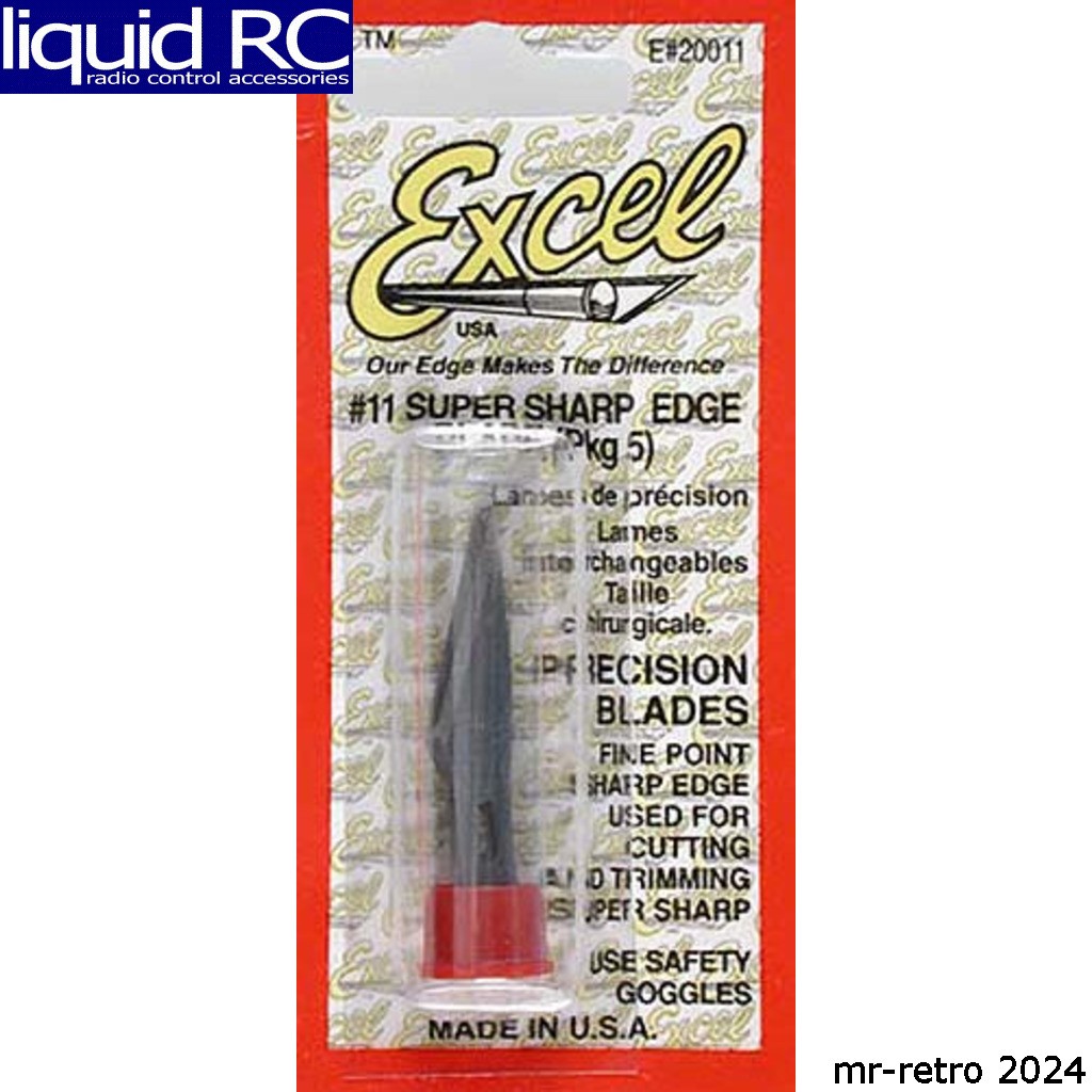 Excel 20011 Super Sharp #11 Blades (5) Made in USA
