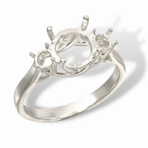 Round Accented Trellis Pre-notched Ring Mounting