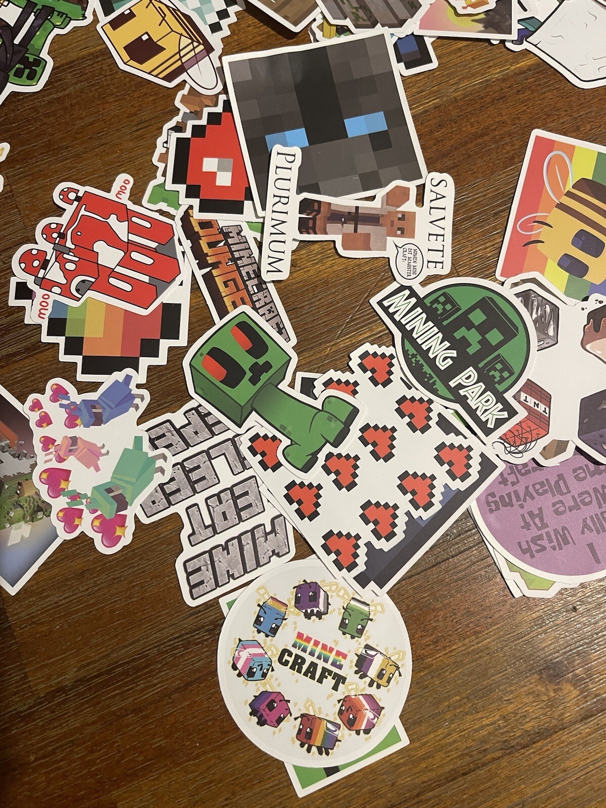 Set of 100 Minecraft Theme Sticker Decals Various