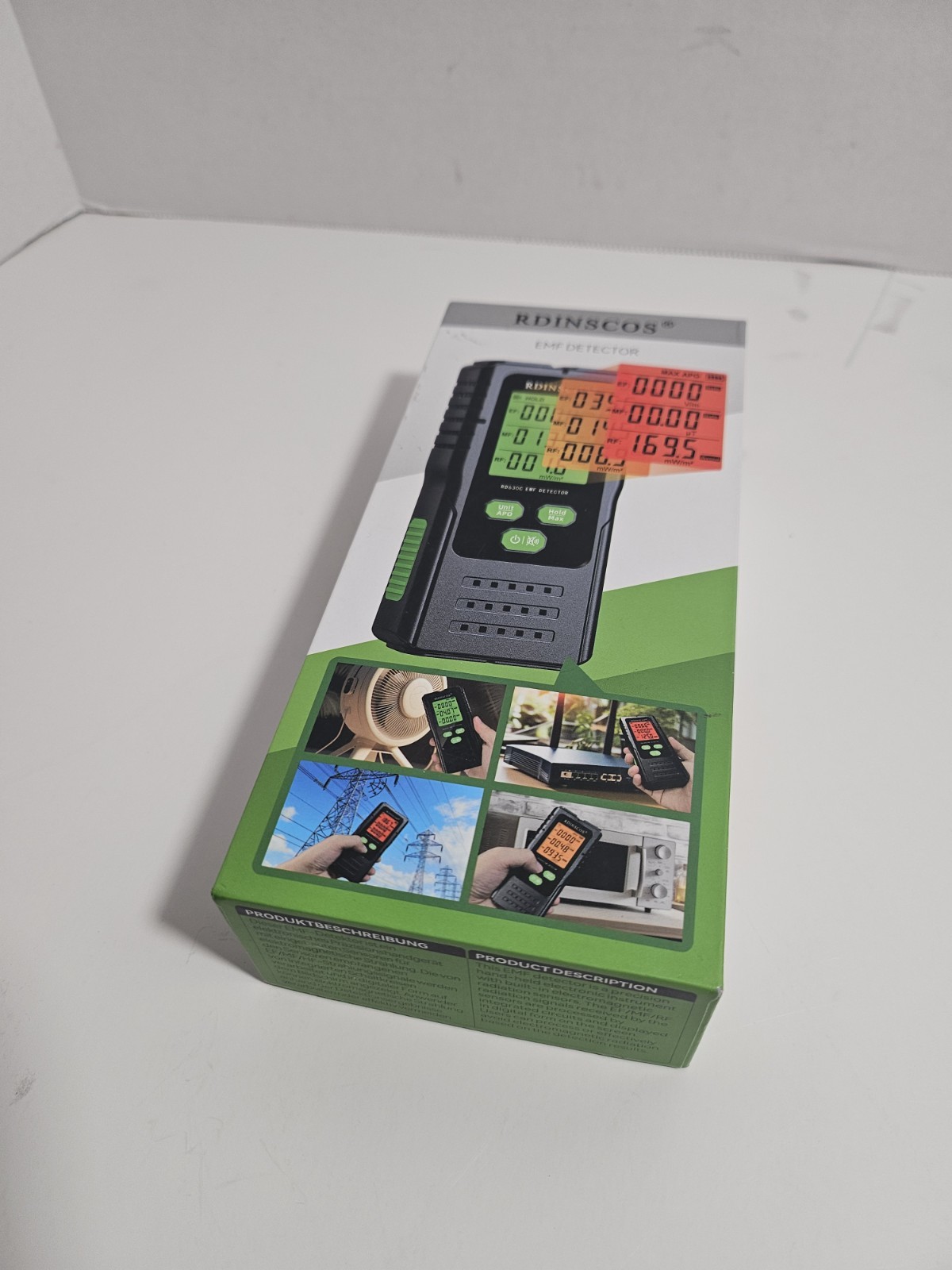 RDINSCOS EMF Detector, Detect All 3 Types of Electromagnetic Radiation Field in