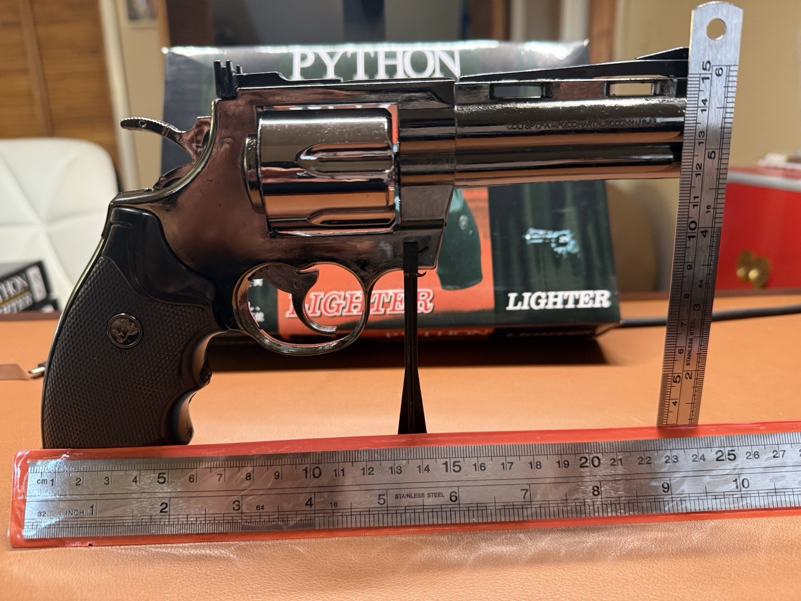 Colt Python 357 Gun Pistol Jet Torch Lighter 1:1 Scale Full Metal Quality Rare