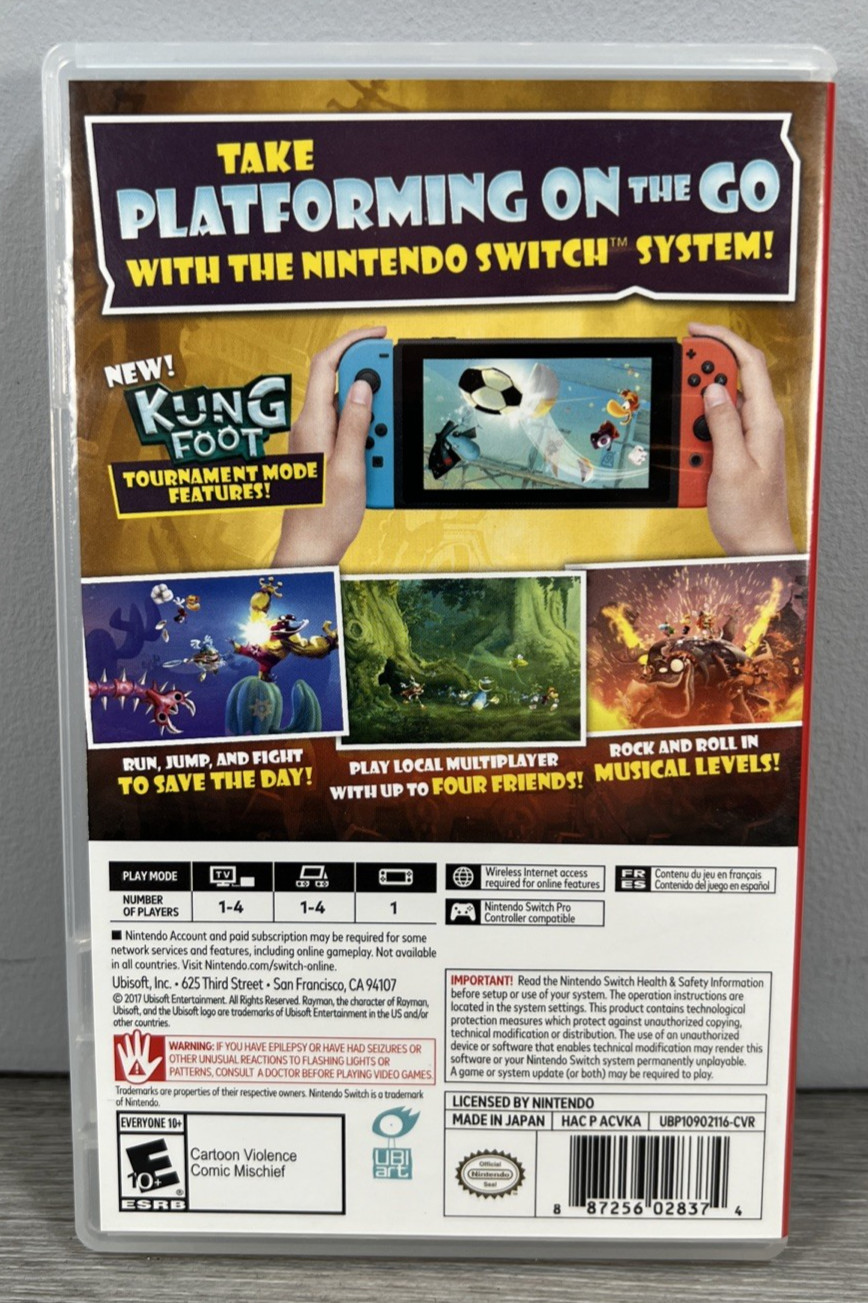 Rayman Legends Definitive Edition (Nintendo Switch) Replacement CASE ONLY