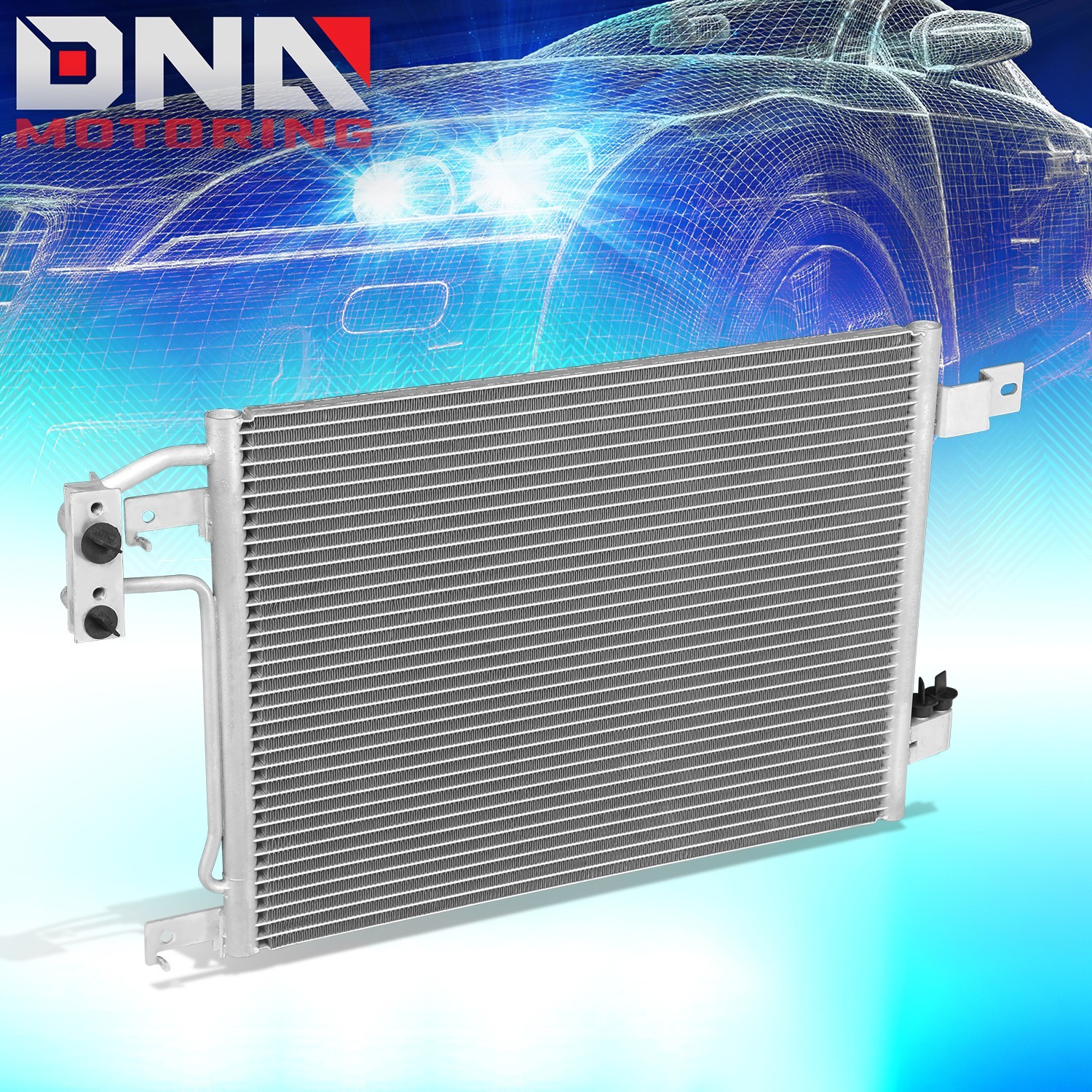 For 2007-2011 Jeep Wrangler MT Factory Style Aluminum Front A/C AC Condenser