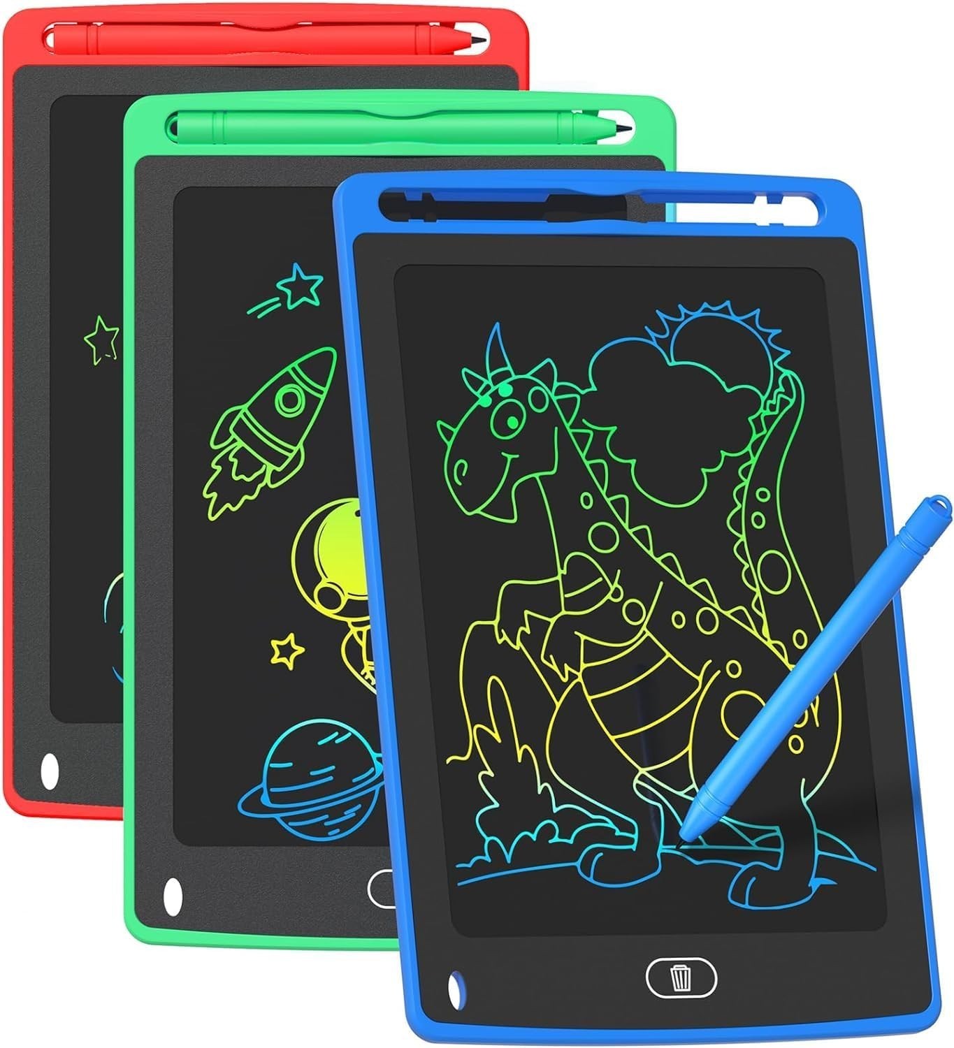 Paquete de 3 Tabletas de Escritura LCD8.5 Pulgadas para Ninos de 3 a 8 Anos Kids
