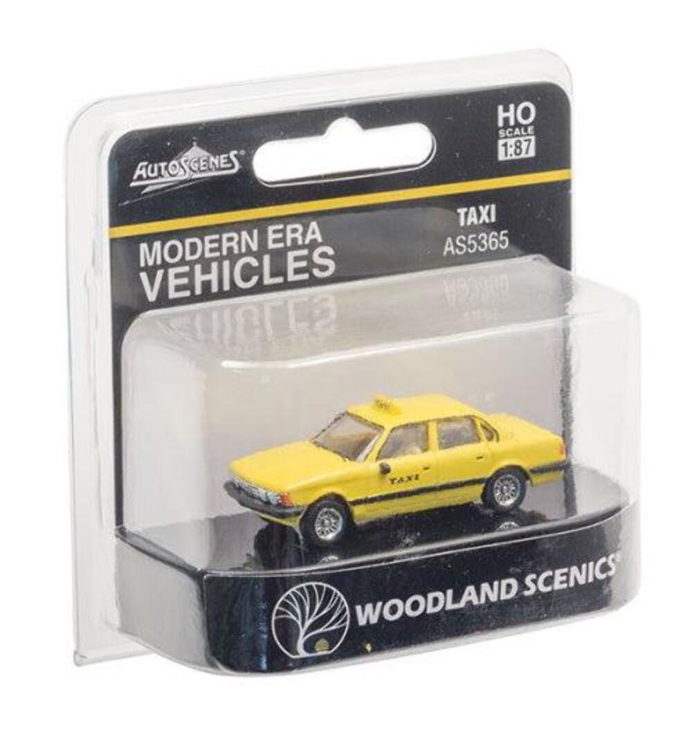 Woodland Scenics AS5365 HO Scale Yellow Taxi