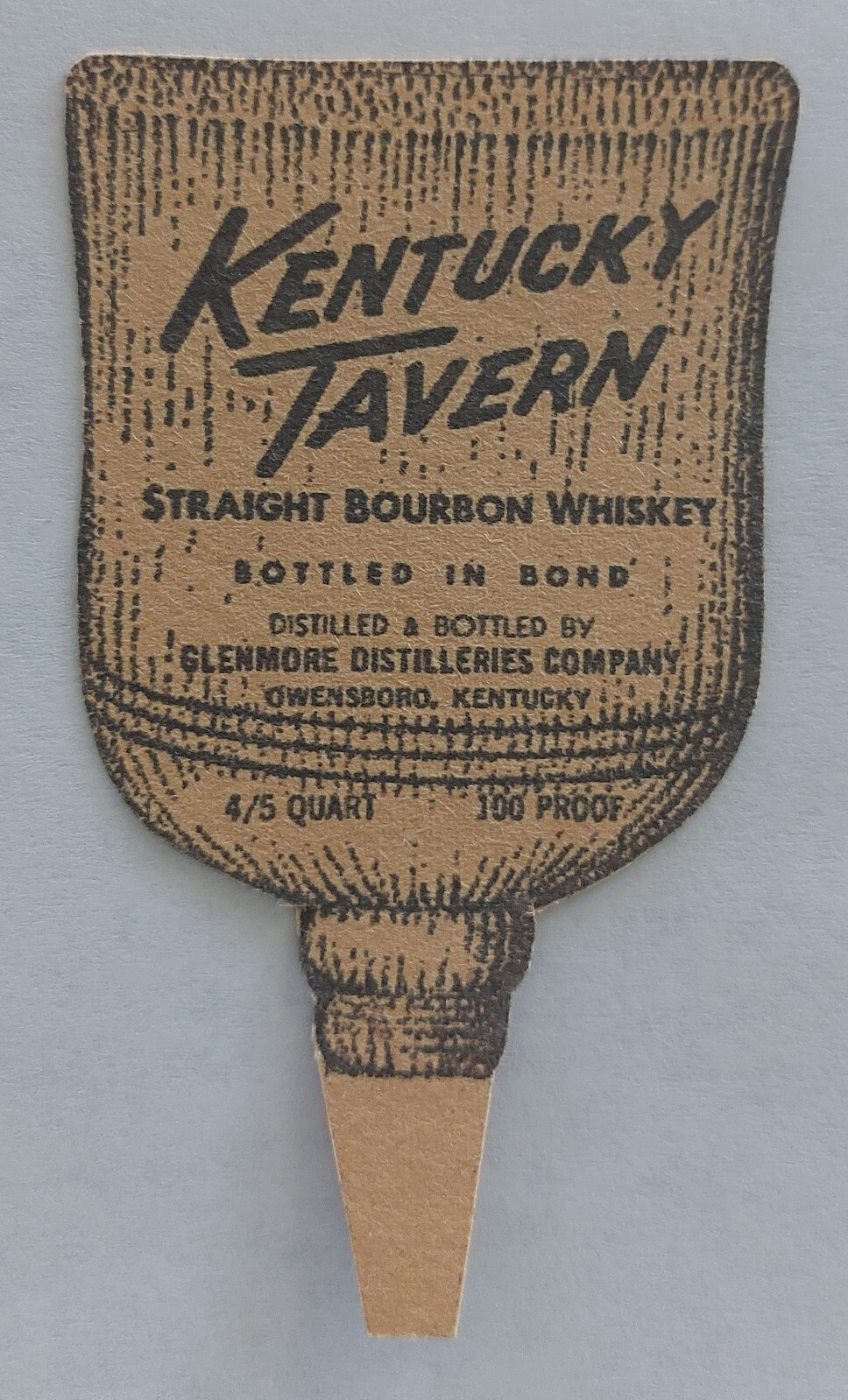 KENTUCKY TAVERN SNOWMAN Reproduction Broom made on OLD PAPER