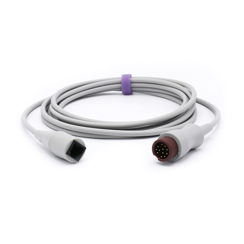 12pin to Abbott IBP Pressure Transducer Trunk Cable Compatible Mindray/Datascope
