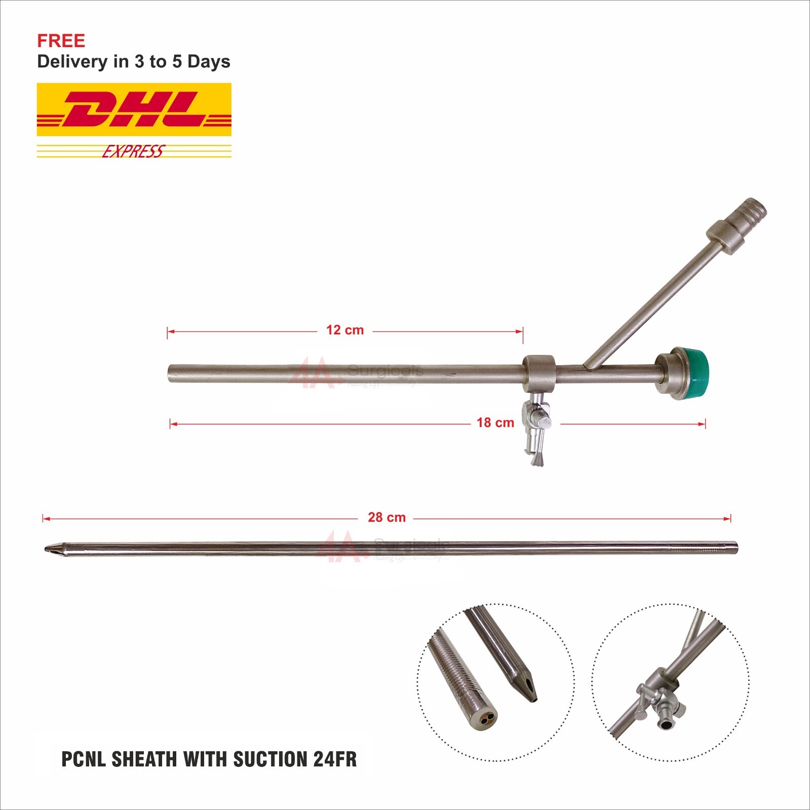 4A  PCNL SHEATH WITH SUCTION 24FR