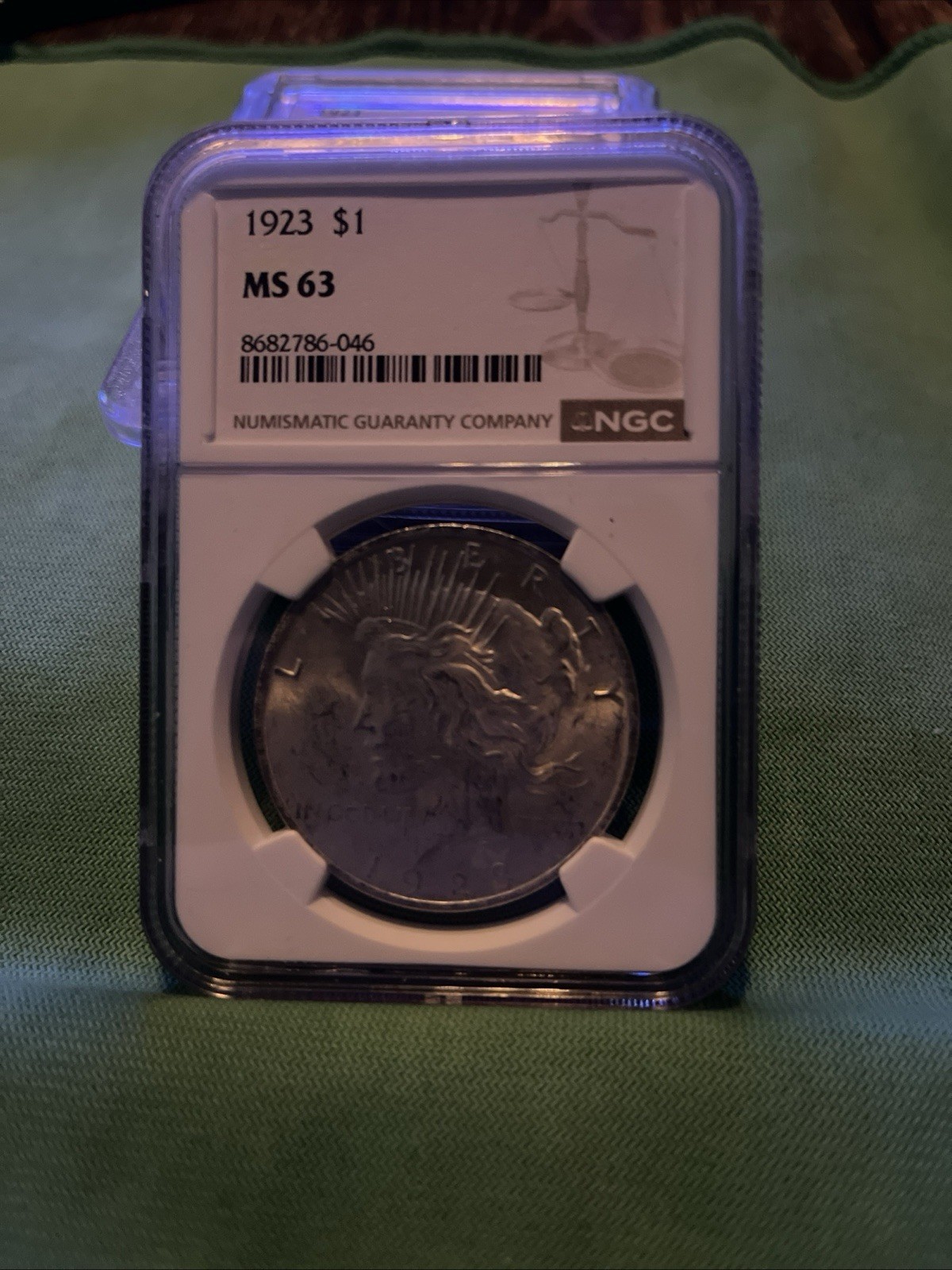 1923 Peace Silver Dollar - NGC MS63 - Choice Uncirculated Quality