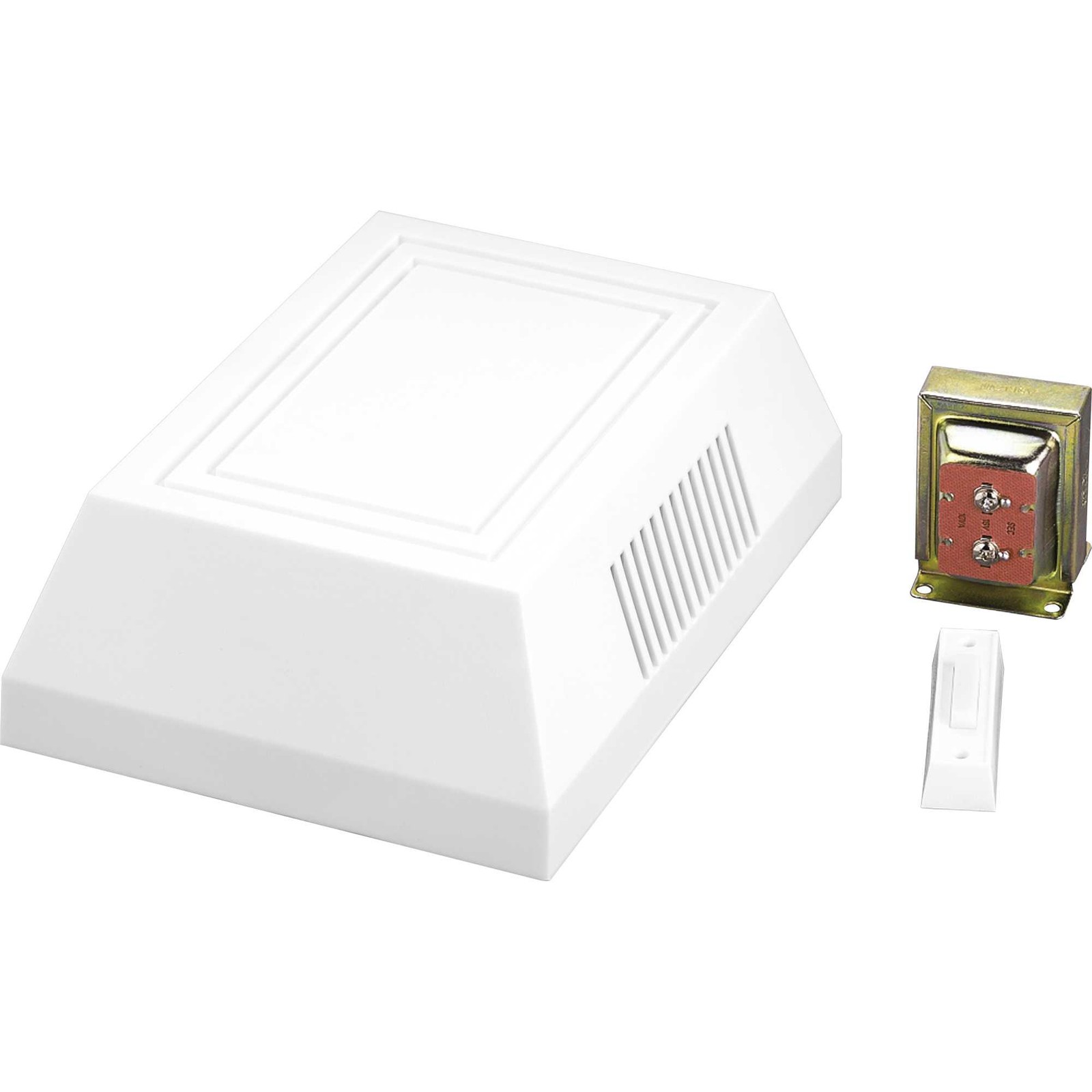 Progress Lighting PC001 Single Chime Doorbell - White