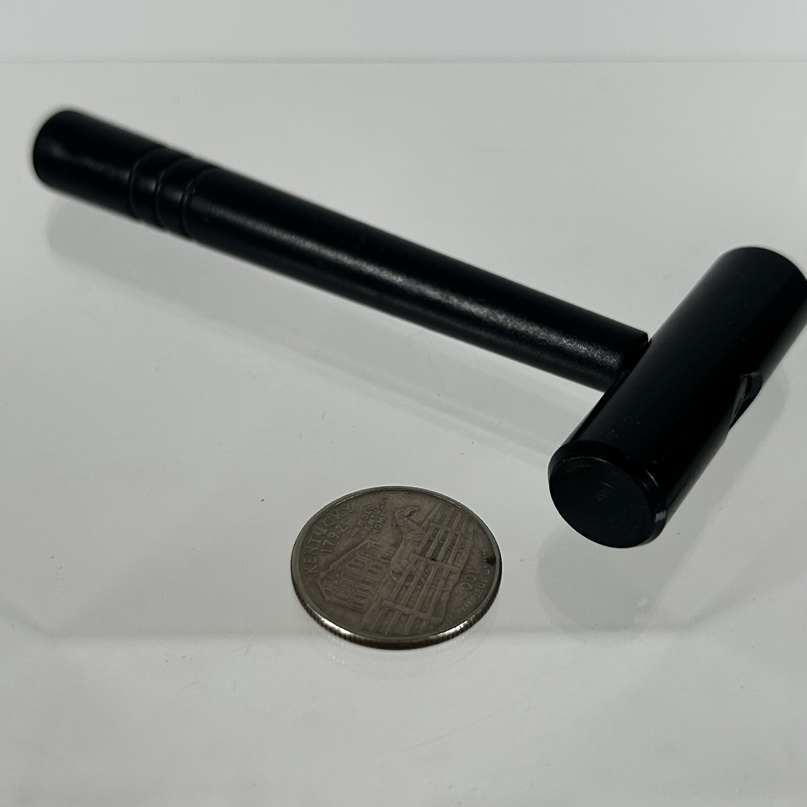 Mini black metal mallet 2oz head and plastic handle 4.5"