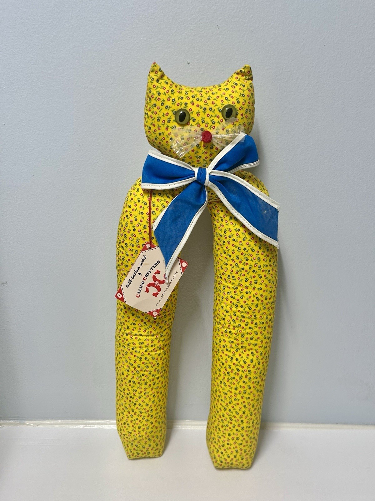 Vintage 1982 Puss In Boots Tall Yellow CAT BOOT SHAPERS Support w/Original Tag