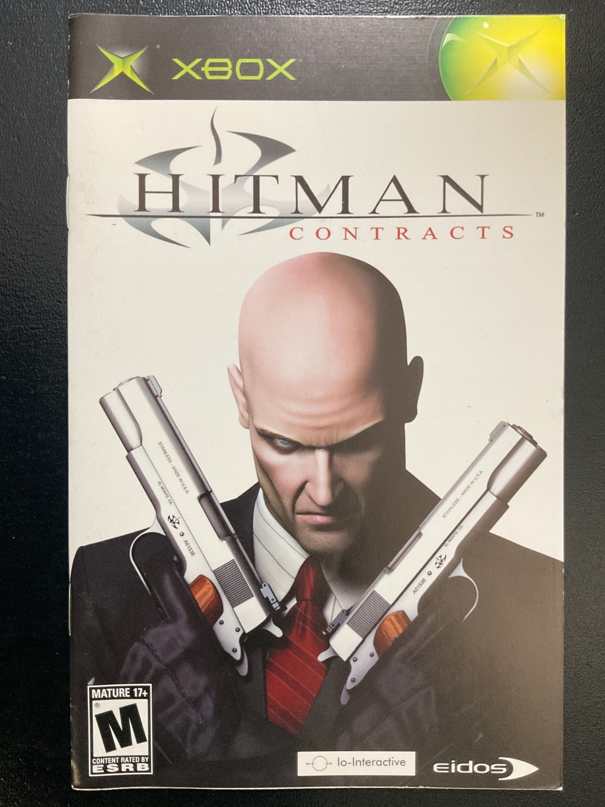 Hitman Contracts Microsoft XBOX Instruction Manual Only