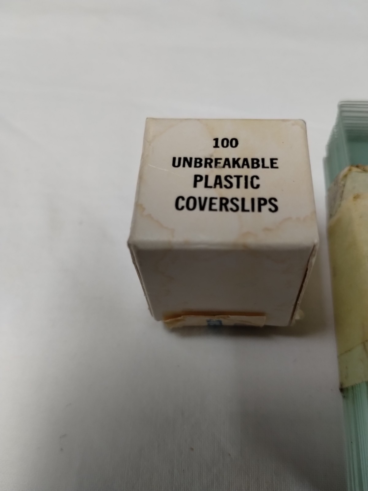 14 - Microscope Slides & 100 Plastic Cover Slips For A Science Lab or Hobbyists